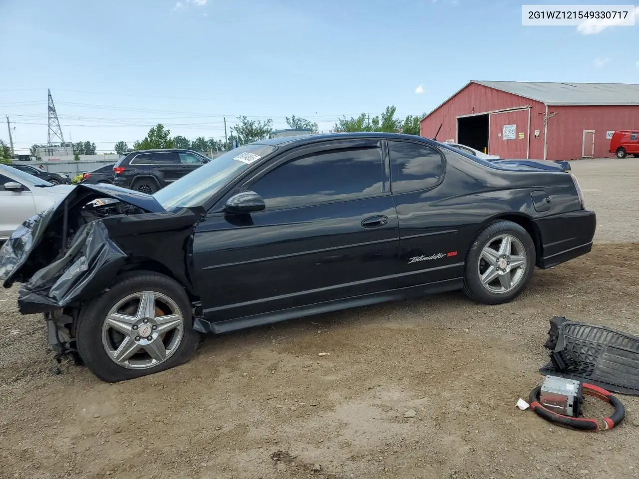 2004 Chevrolet Monte Carlo Ss Supercharged VIN: 2G1WZ121549330717 Lot: 61014955