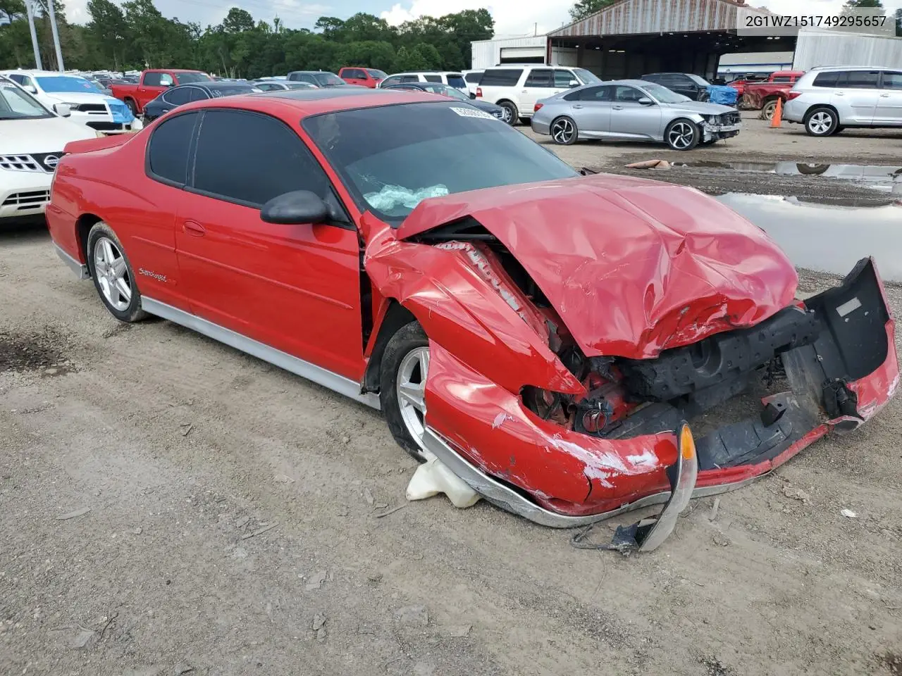 2004 Chevrolet Monte Carlo Ss Supercharged VIN: 2G1WZ151749295657 Lot: 62006735