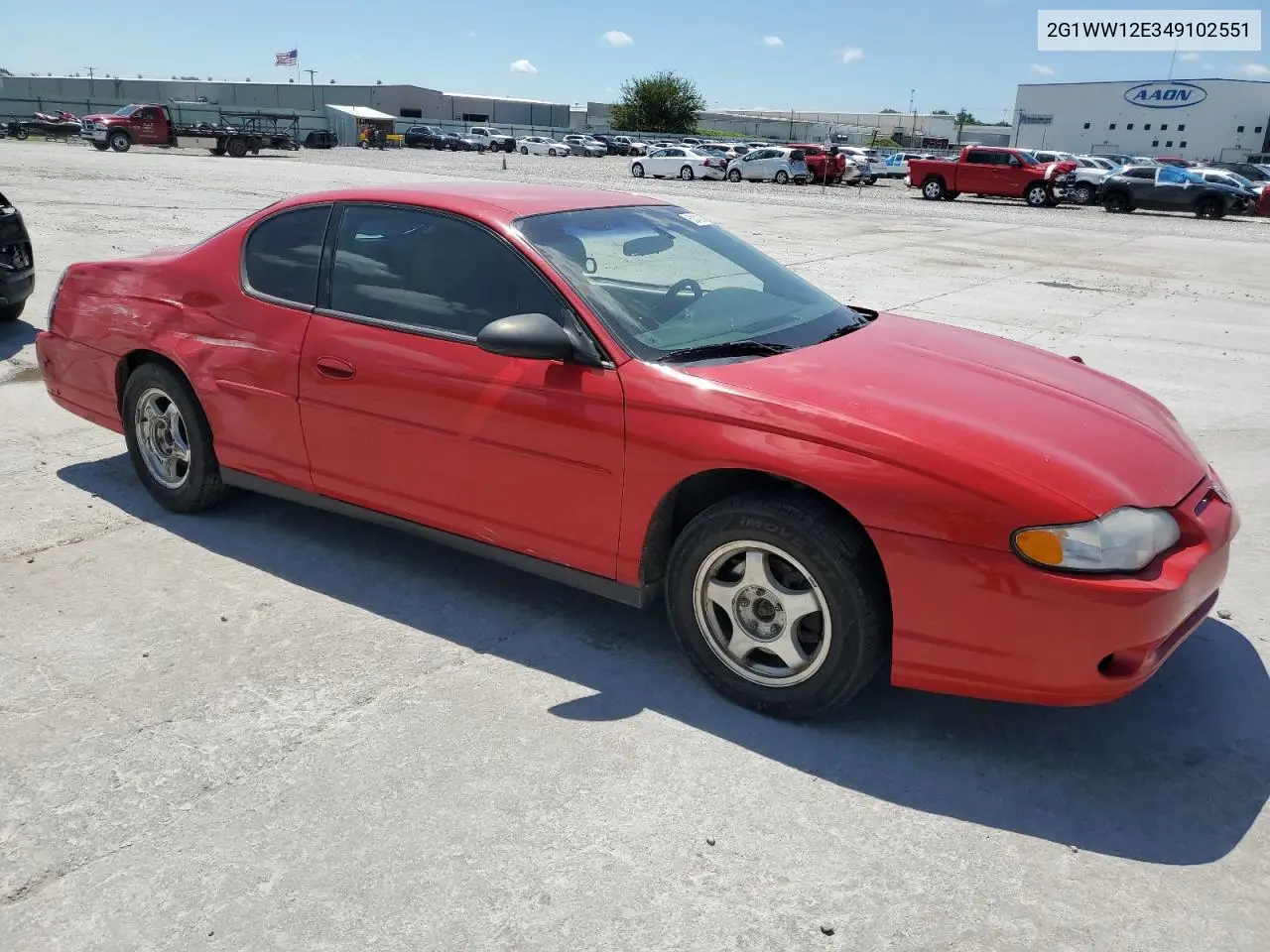 2004 Chevrolet Monte Carlo Ls VIN: 2G1WW12E349102551 Lot: 62400015