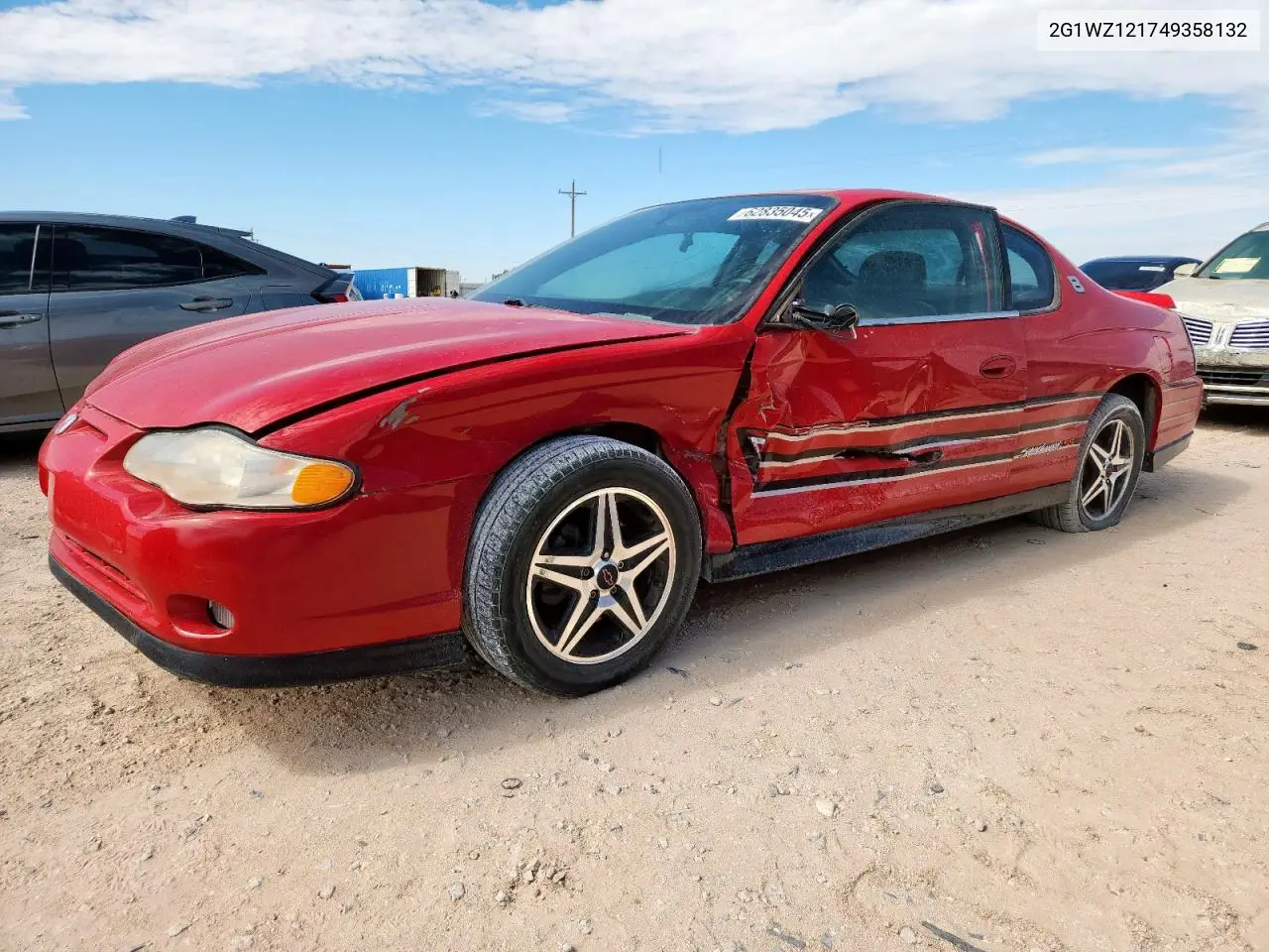 2004 Chevrolet Monte Carlo Ss Supercharged VIN: 2G1WZ121749358132 Lot: 62835045