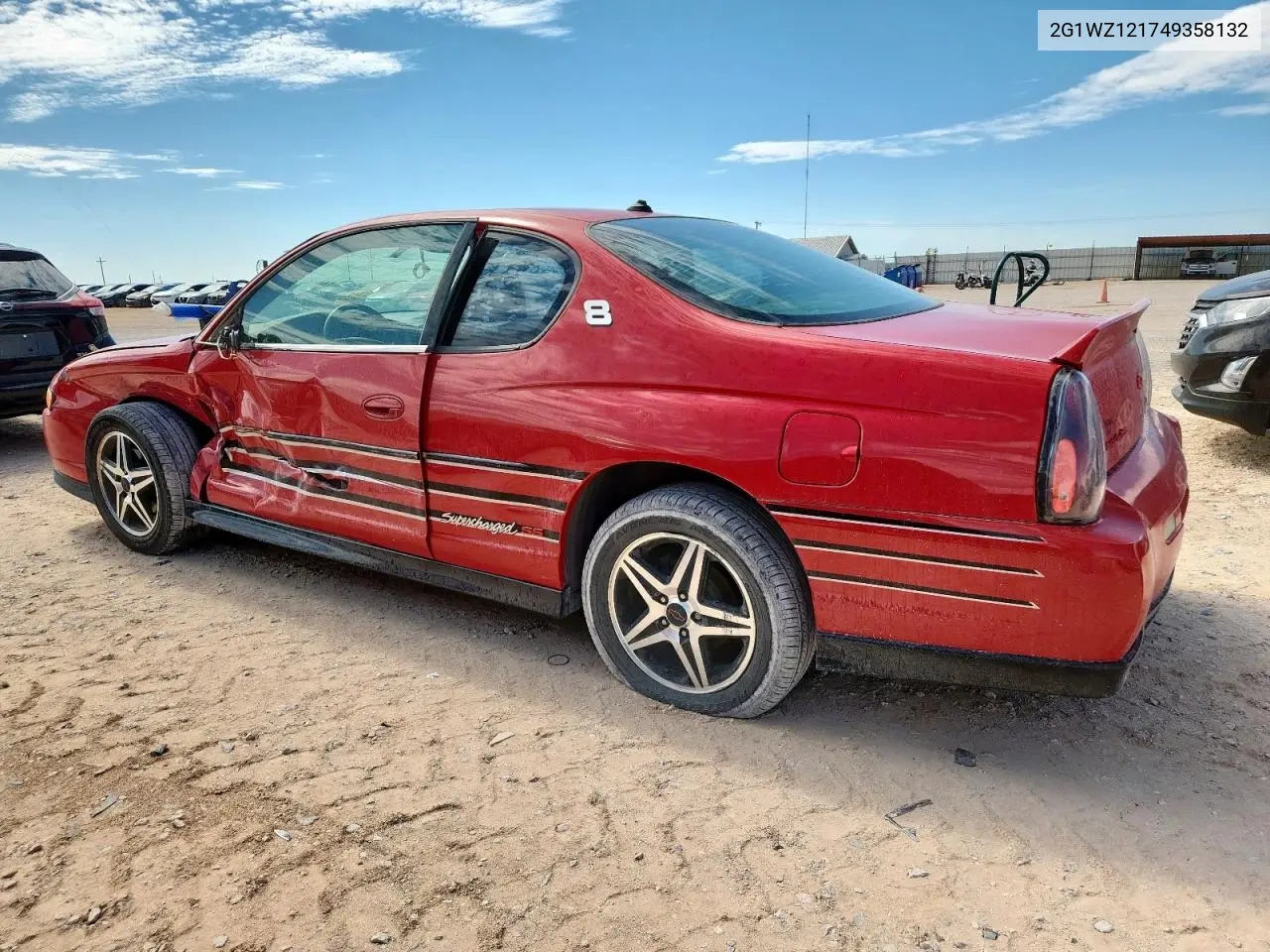 2004 Chevrolet Monte Carlo Ss Supercharged VIN: 2G1WZ121749358132 Lot: 62835045
