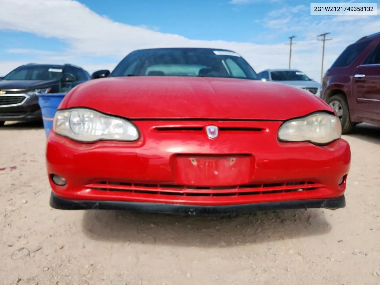 2004 Chevrolet Monte Carlo Ss Supercharged VIN: 2G1WZ121749358132 Lot: 62835045