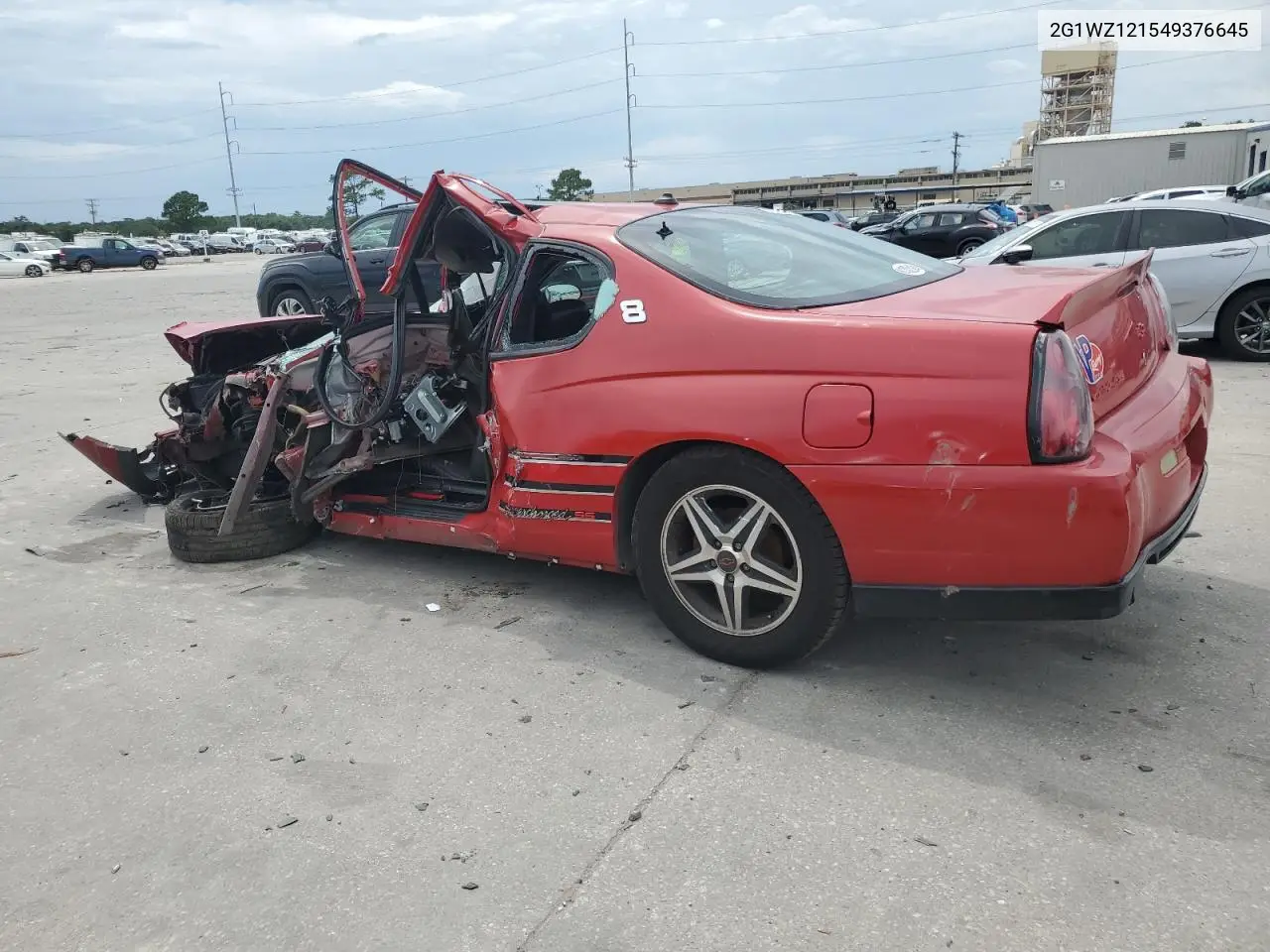 2004 Chevrolet Monte Carlo Ss Supercharged VIN: 2G1WZ121549376645 Lot: 63247355