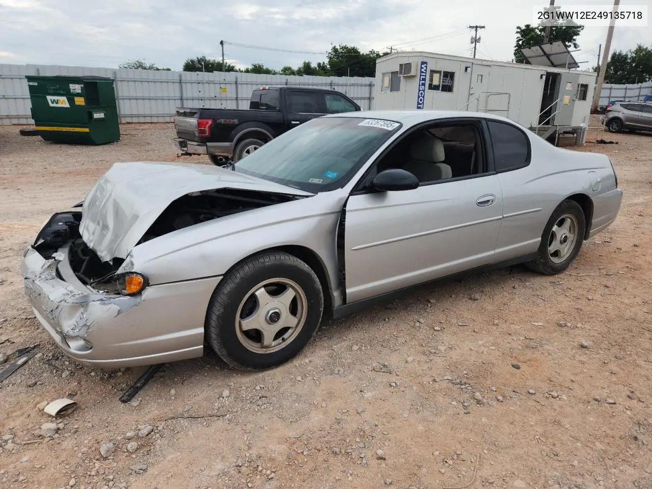 2004 Chevrolet Monte Carlo Ls VIN: 2G1WW12E249135718 Lot: 63267595