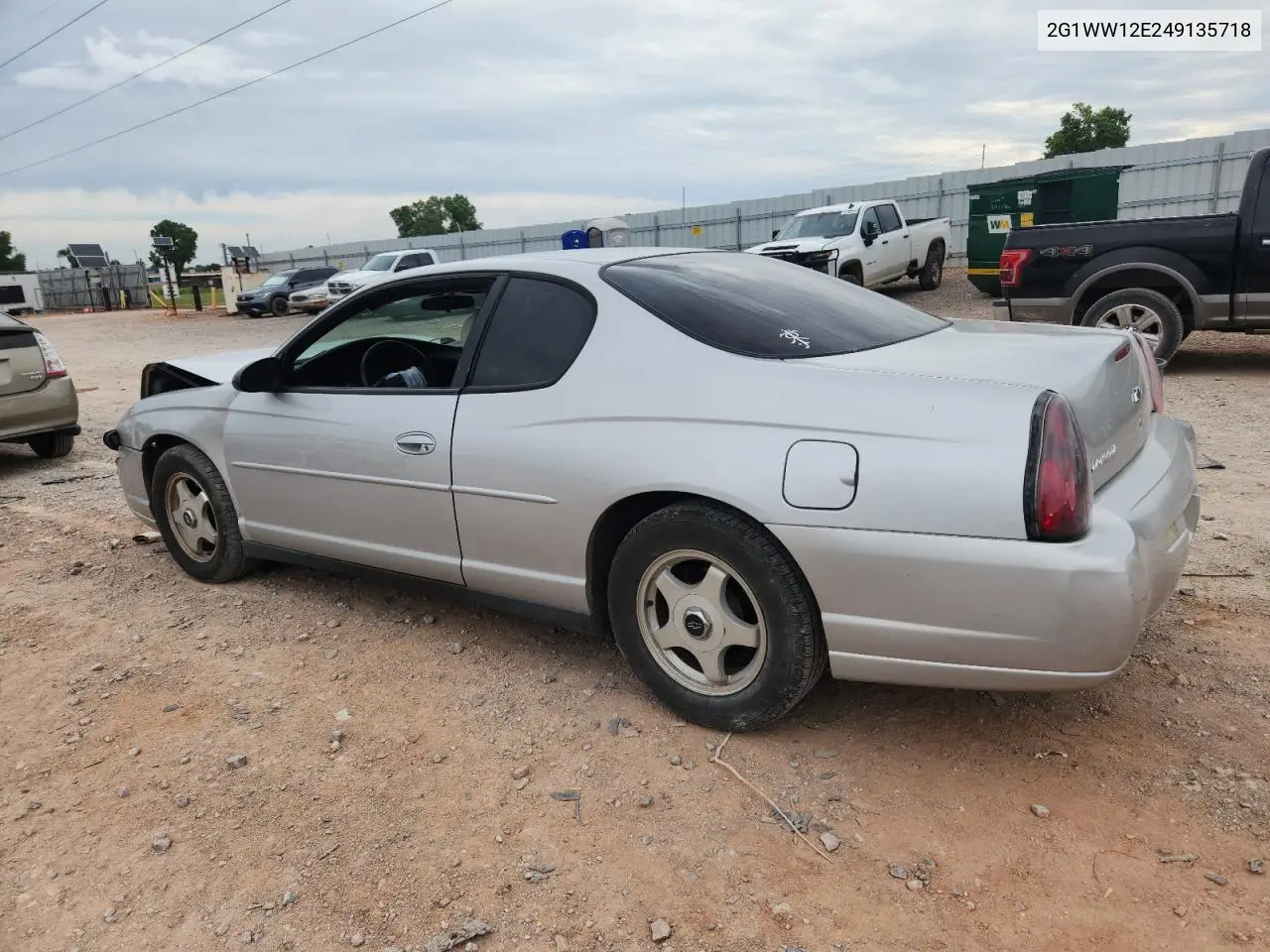 2004 Chevrolet Monte Carlo Ls VIN: 2G1WW12E249135718 Lot: 63267595