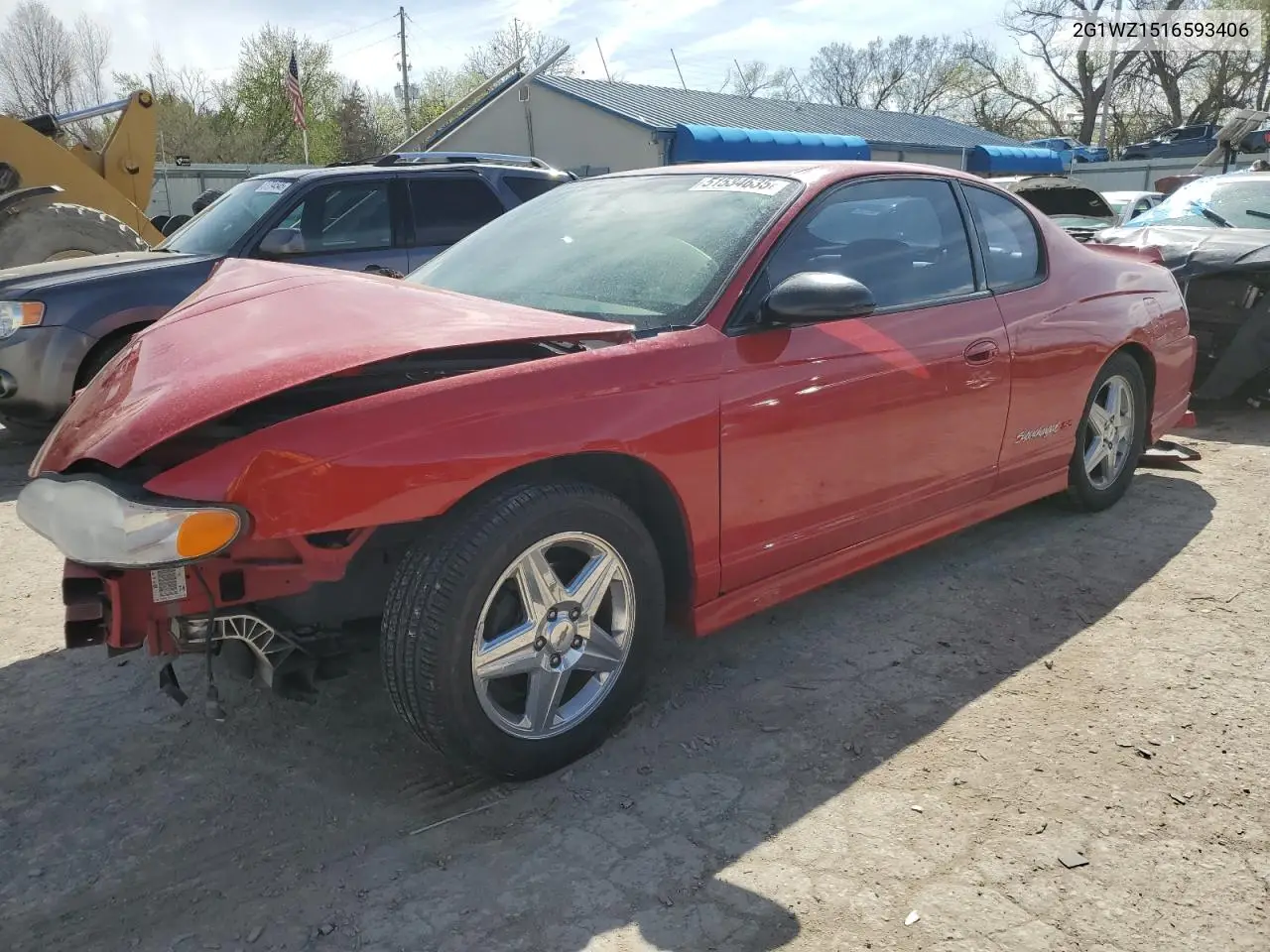 2005 Chevrolet Monte Carlo Ss Supercharged VIN: 2G1WZ151659313406 Lot: 51534635