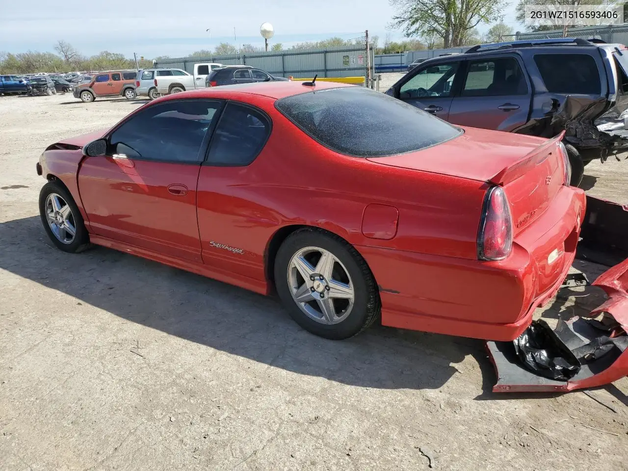 2005 Chevrolet Monte Carlo Ss Supercharged VIN: 2G1WZ151659313406 Lot: 51534635