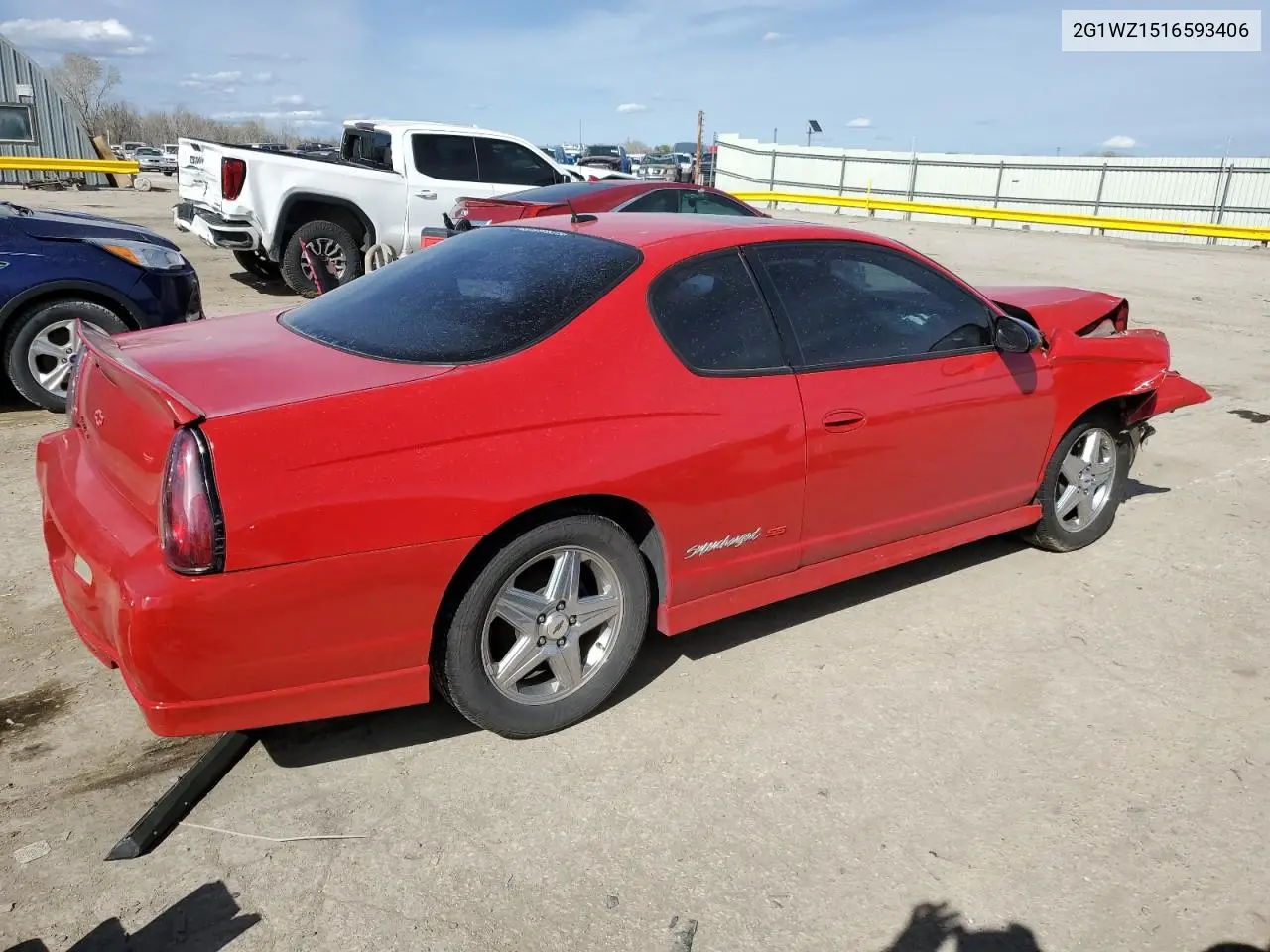 2005 Chevrolet Monte Carlo Ss Supercharged VIN: 2G1WZ151659313406 Lot: 51534635