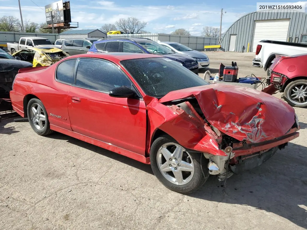 2005 Chevrolet Monte Carlo Ss Supercharged VIN: 2G1WZ151659313406 Lot: 51534635