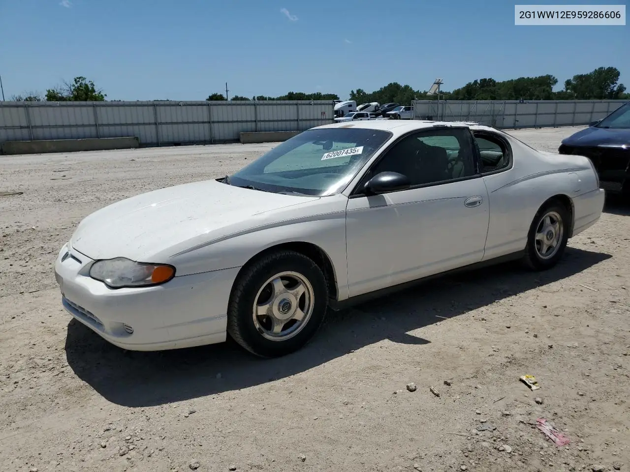 2005 Chevrolet Monte Carlo Ls VIN: 2G1WW12E959286606 Lot: 62007435