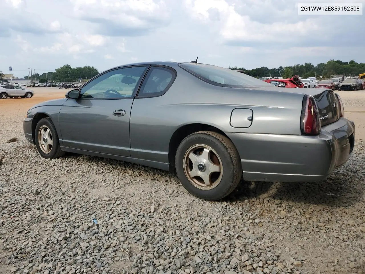 2005 Chevrolet Monte Carlo Ls VIN: 2G1WW12E859152508 Lot: 62502595