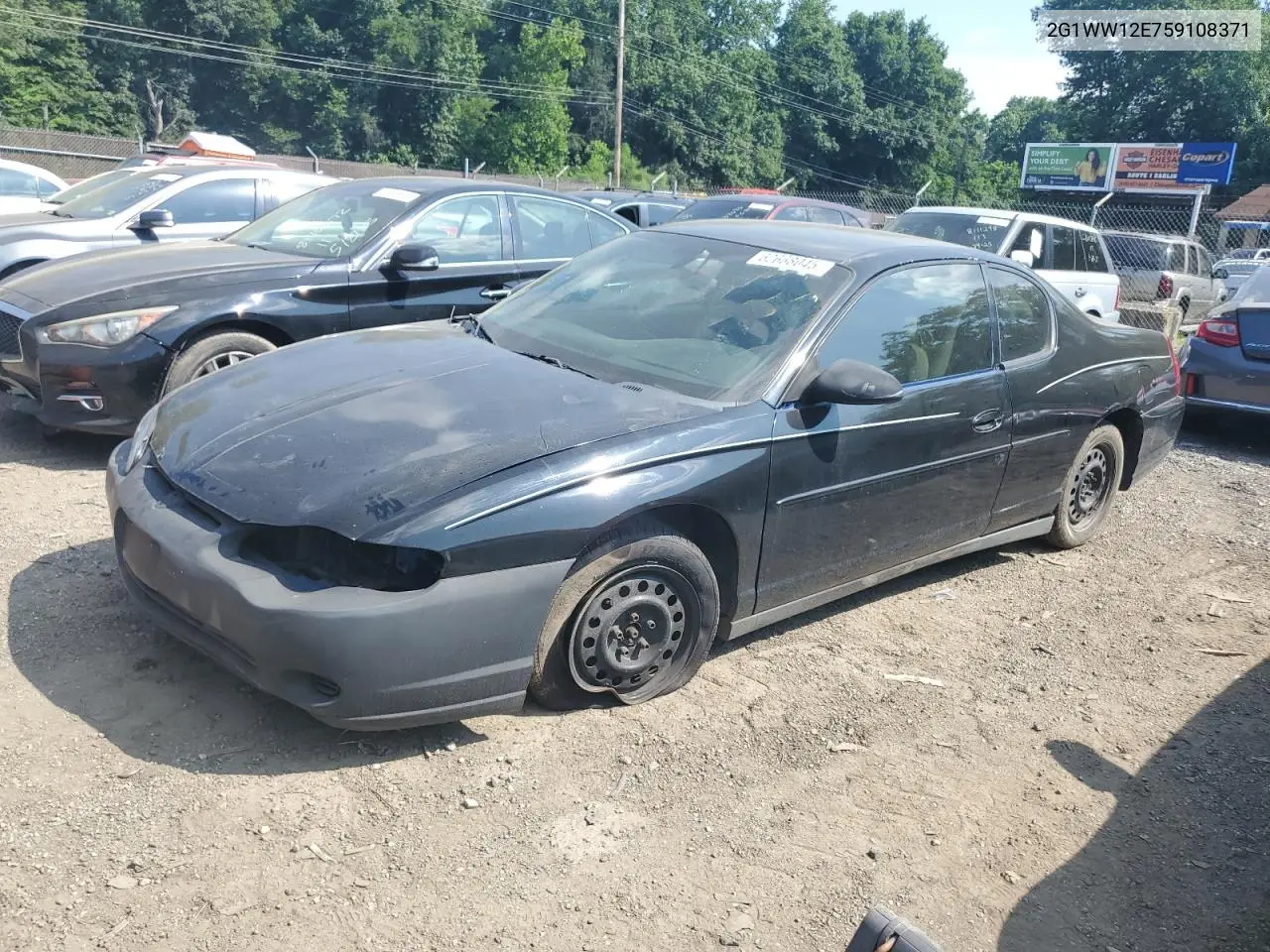 2005 Chevrolet Monte Carlo Ls VIN: 2G1WW12E759108371 Lot: 62668045
