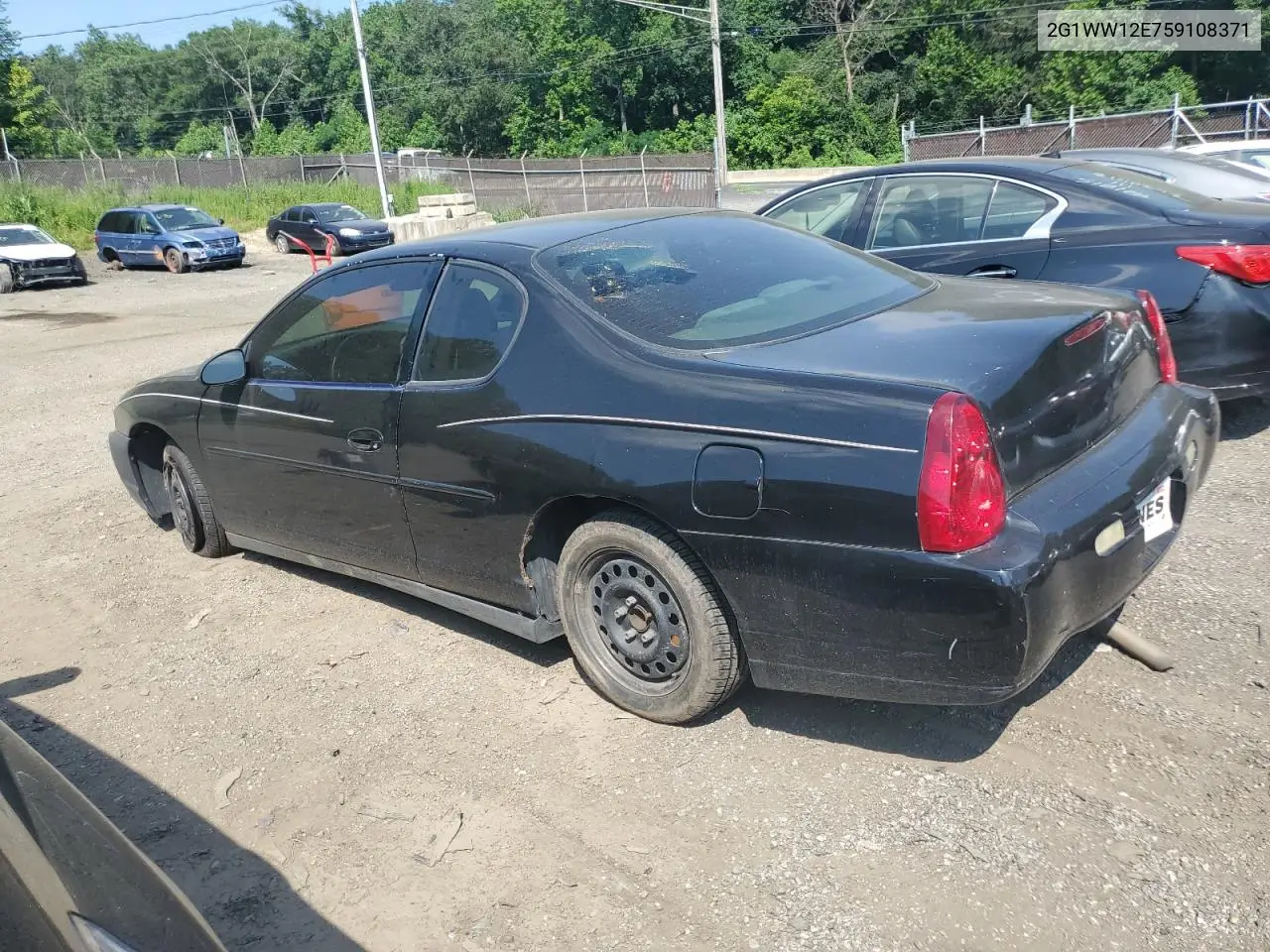 2005 Chevrolet Monte Carlo Ls VIN: 2G1WW12E759108371 Lot: 62668045