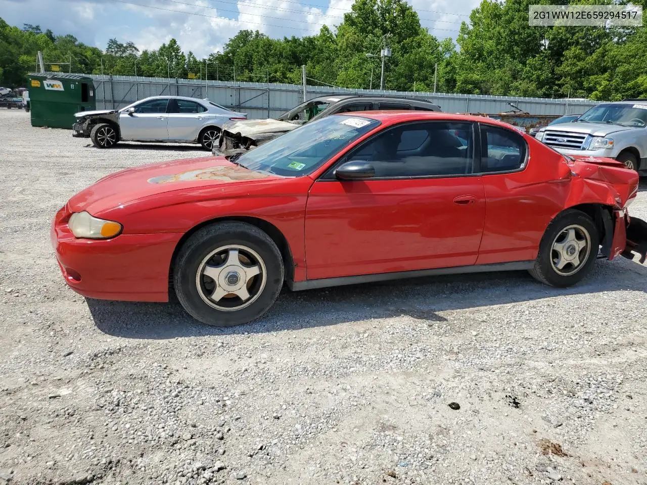 2005 Chevrolet Monte Carlo Ls VIN: 2G1WW12E659294517 Lot: 63107435