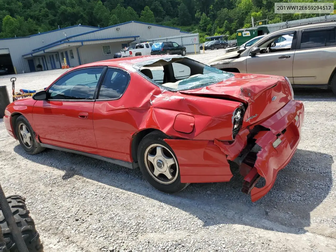 2005 Chevrolet Monte Carlo Ls VIN: 2G1WW12E659294517 Lot: 63107435