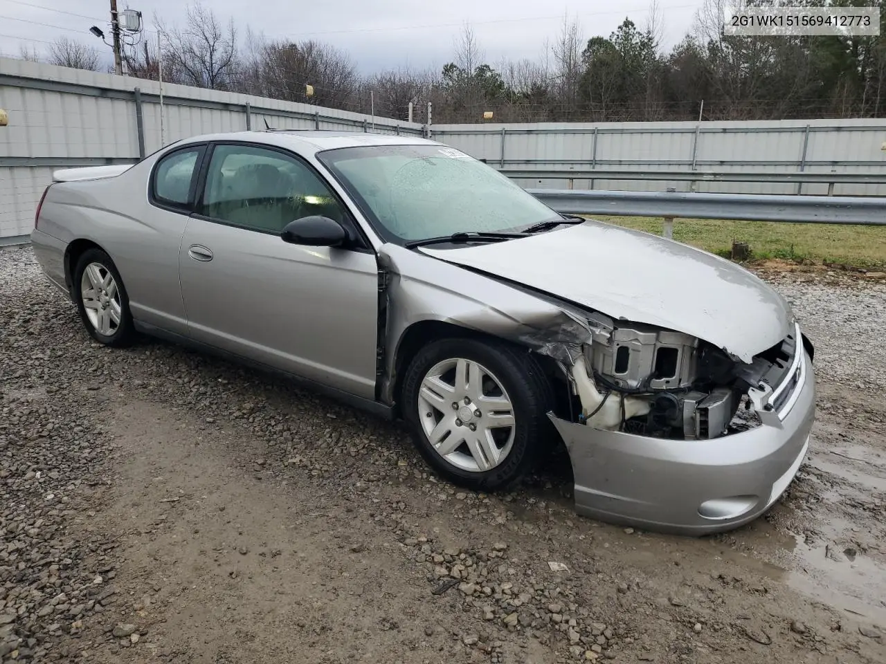 2006 Chevrolet Monte Carlo Lt VIN: 2G1WK151569412773 Lot: 44236245