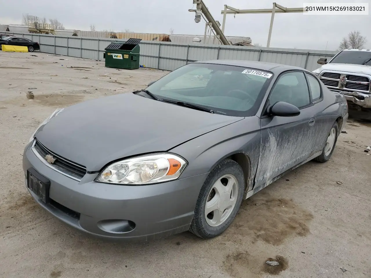 2006 Chevrolet Monte Carlo Lt VIN: 2G1WM15K269183021 Lot: 50170575