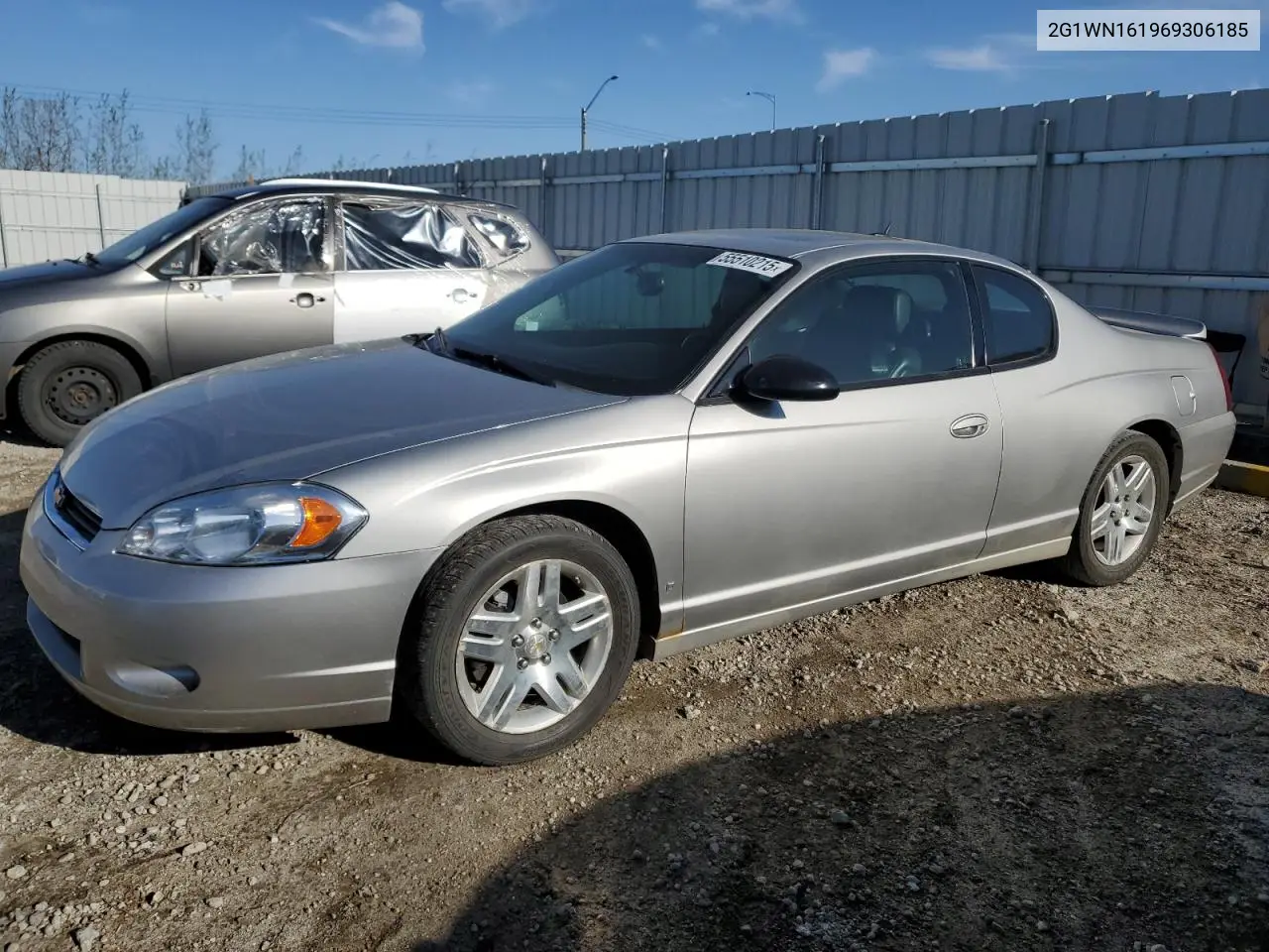 2006 Chevrolet Monte Carlo Ltz VIN: 2G1WN161969306185 Lot: 55510215
