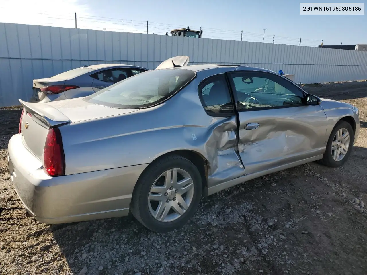 2006 Chevrolet Monte Carlo Ltz VIN: 2G1WN161969306185 Lot: 55510215