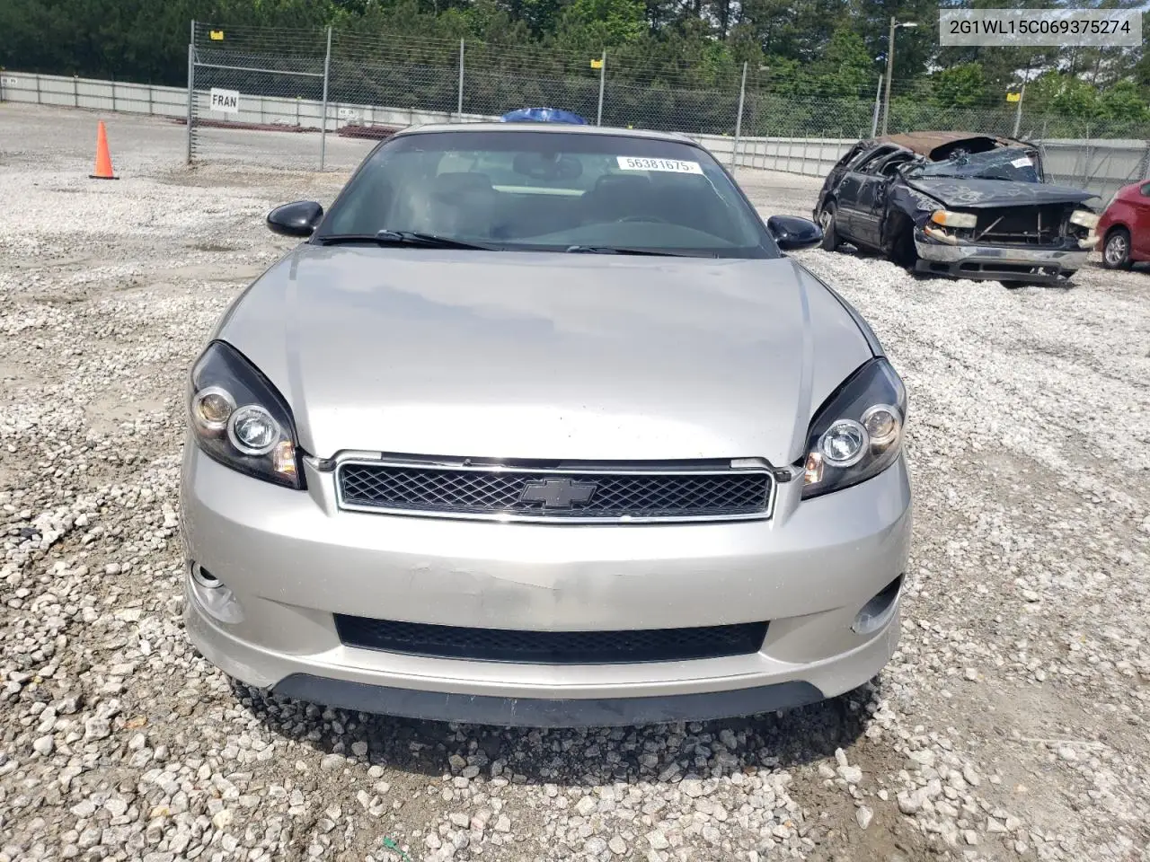 2006 Chevrolet Monte Carlo Ss VIN: 2G1WL15C069375274 Lot: 56381675