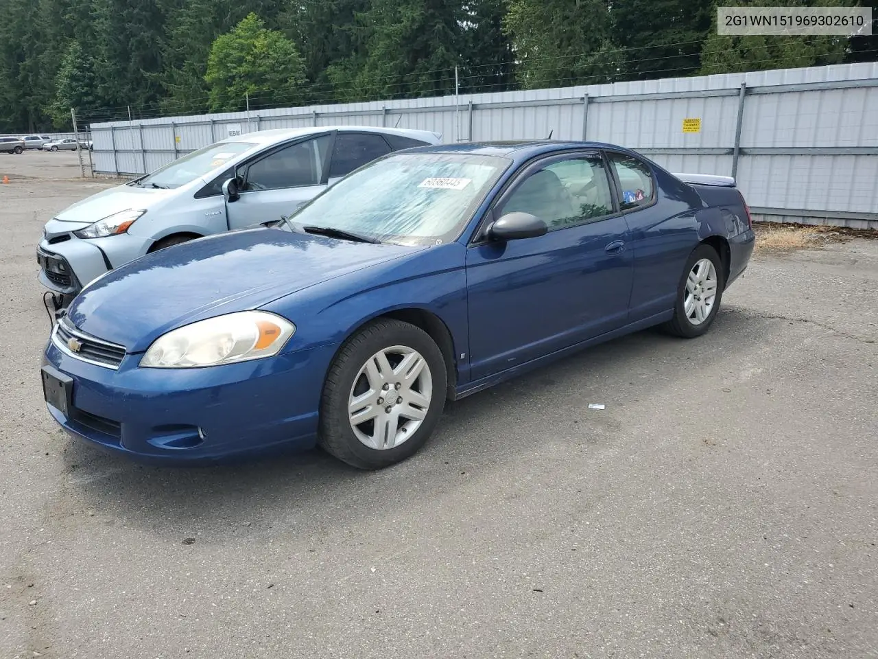2006 Chevrolet Monte Carlo Ltz VIN: 2G1WN151969302610 Lot: 60360445