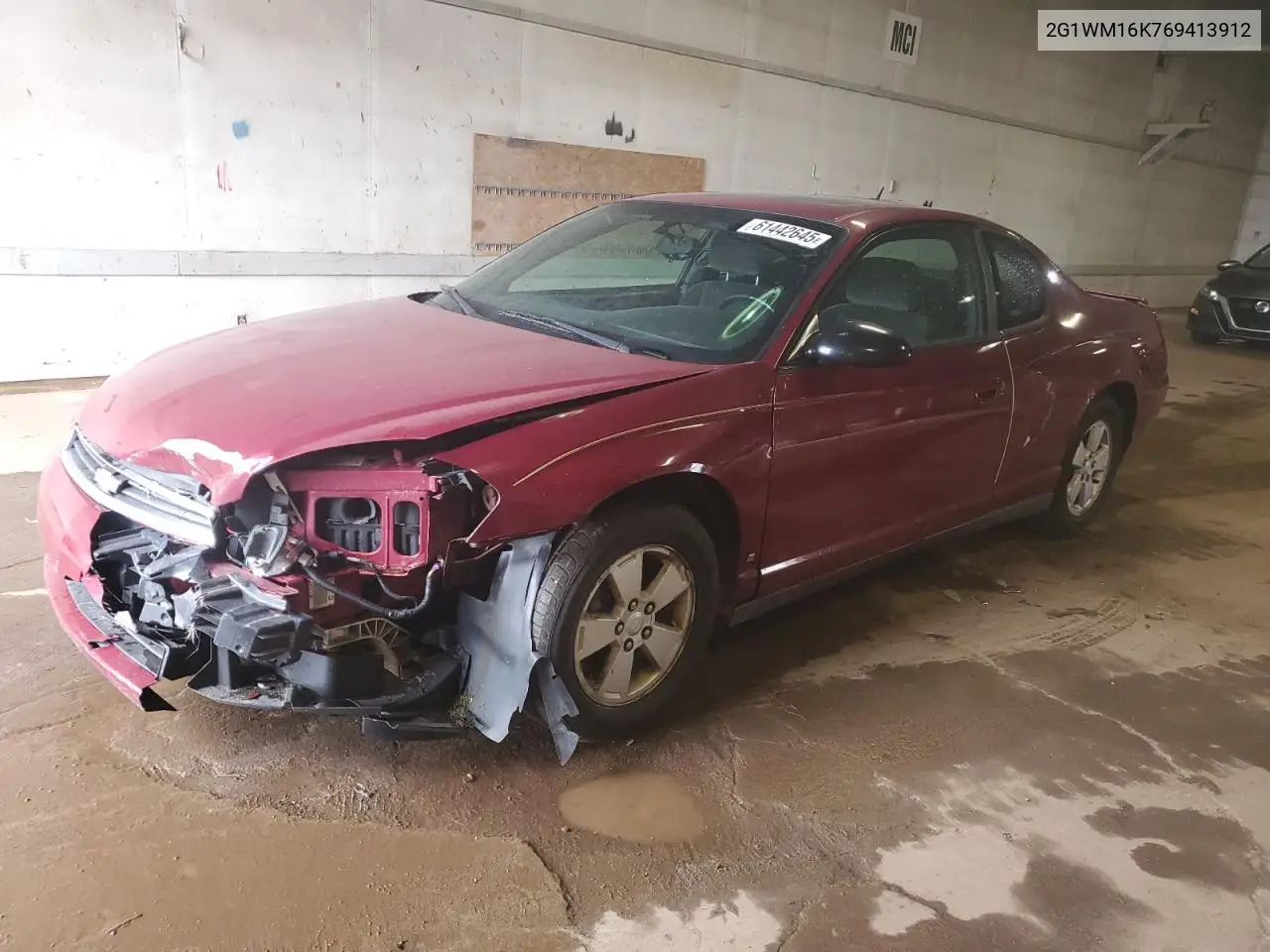 2006 Chevrolet Monte Carlo Lt VIN: 2G1WM16K769413912 Lot: 61442645
