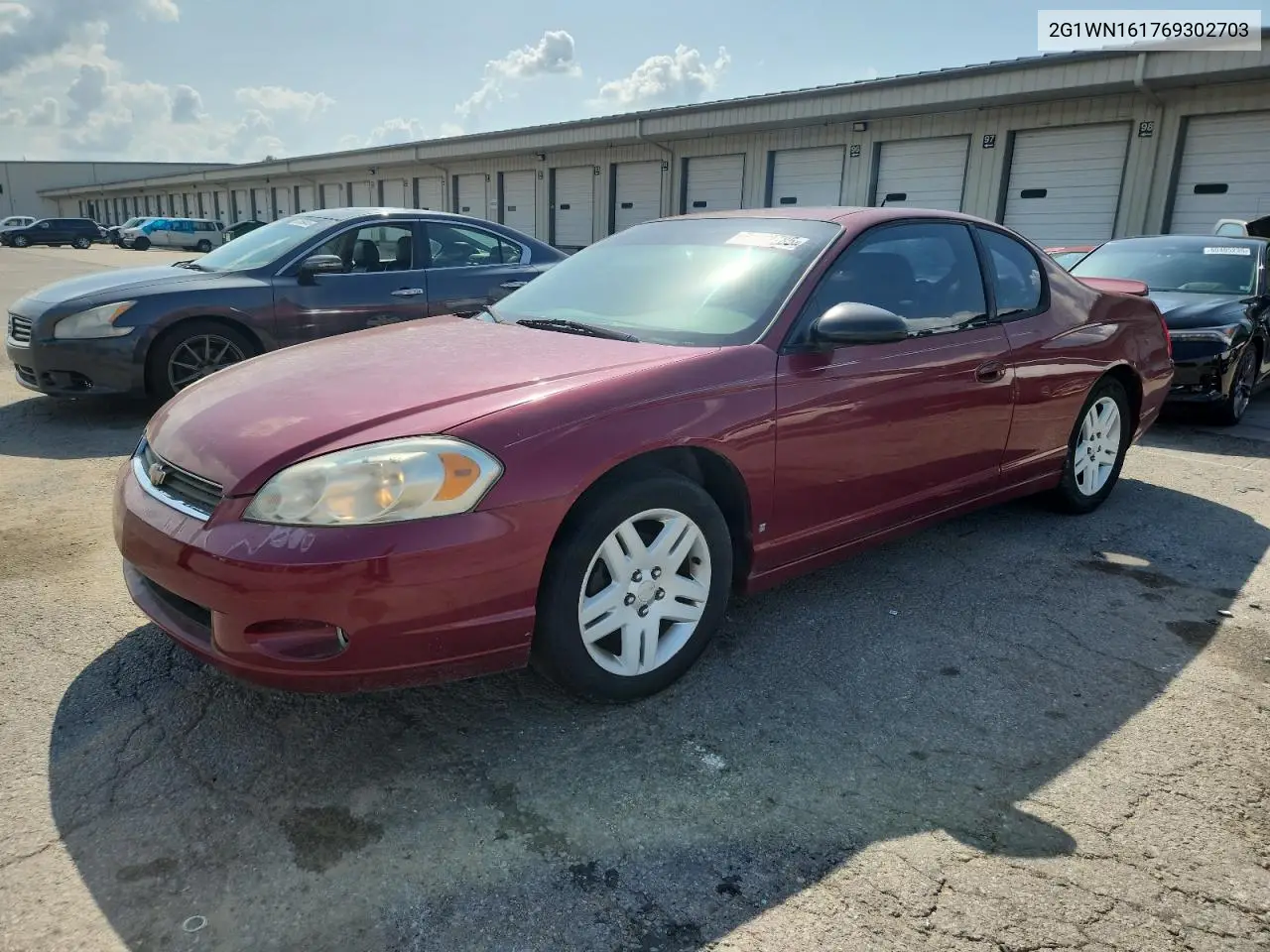 2006 Chevrolet Monte Carlo Ltz VIN: 2G1WN161769302703 Lot: 62342785