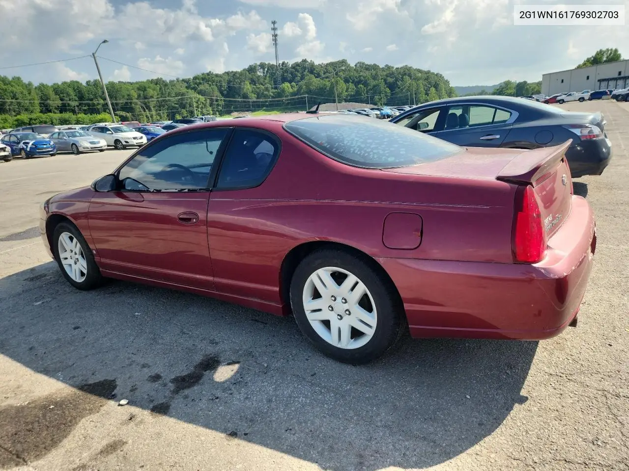 2006 Chevrolet Monte Carlo Ltz VIN: 2G1WN161769302703 Lot: 62342785