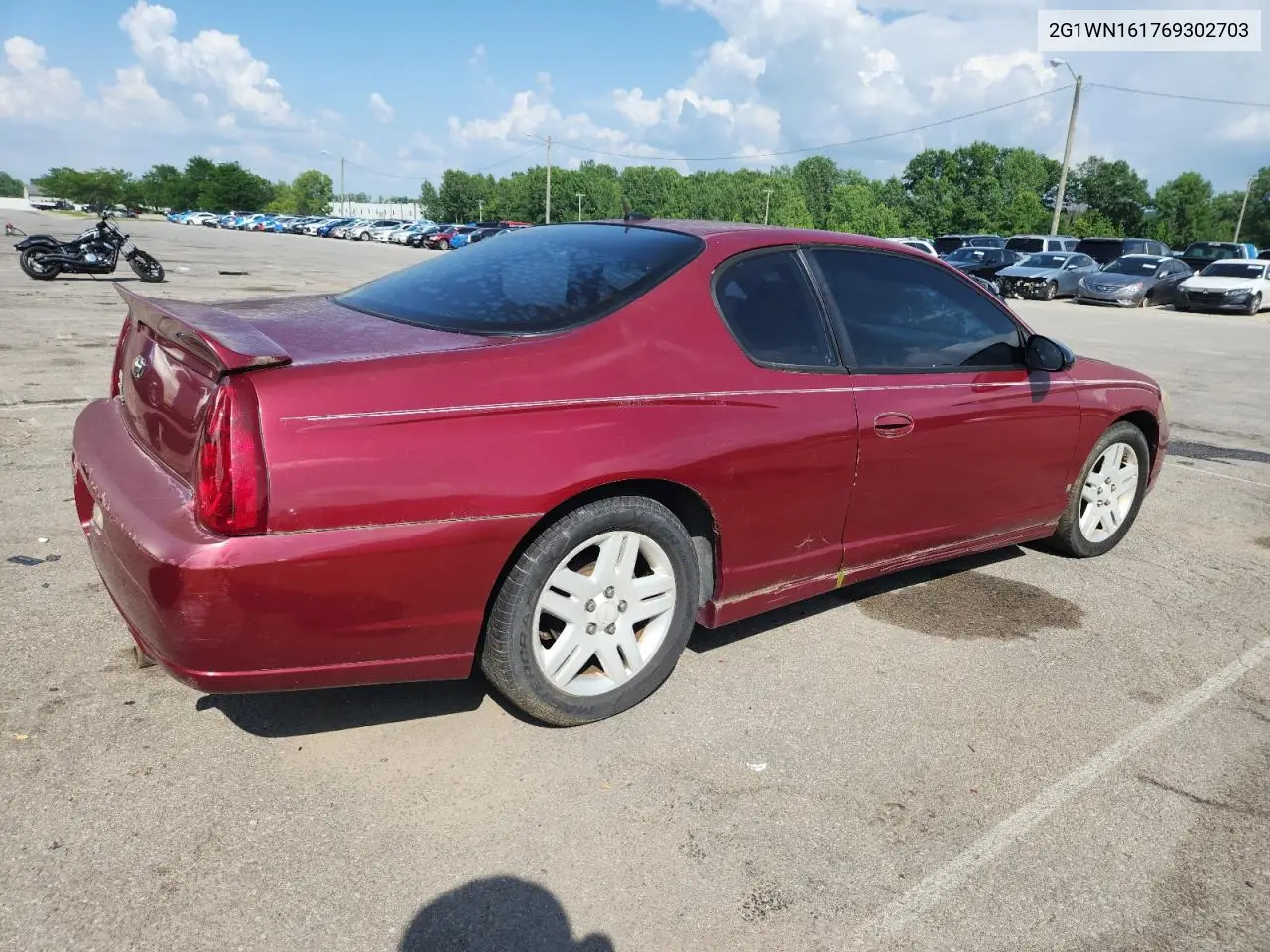 2006 Chevrolet Monte Carlo Ltz VIN: 2G1WN161769302703 Lot: 62342785