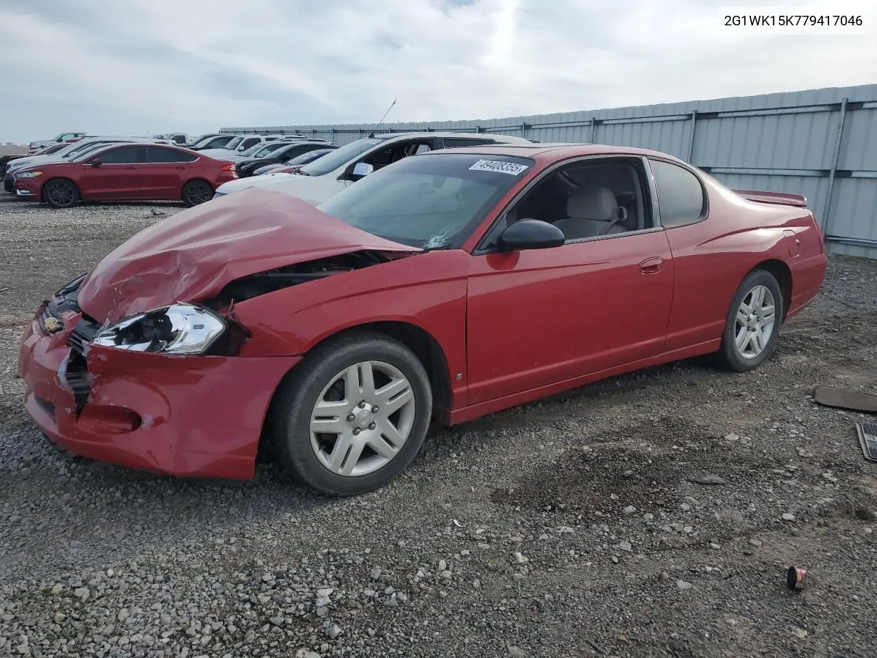 2007 Chevrolet Monte Carlo Lt VIN: 2G1WK15K779417046 Lot: 49408355