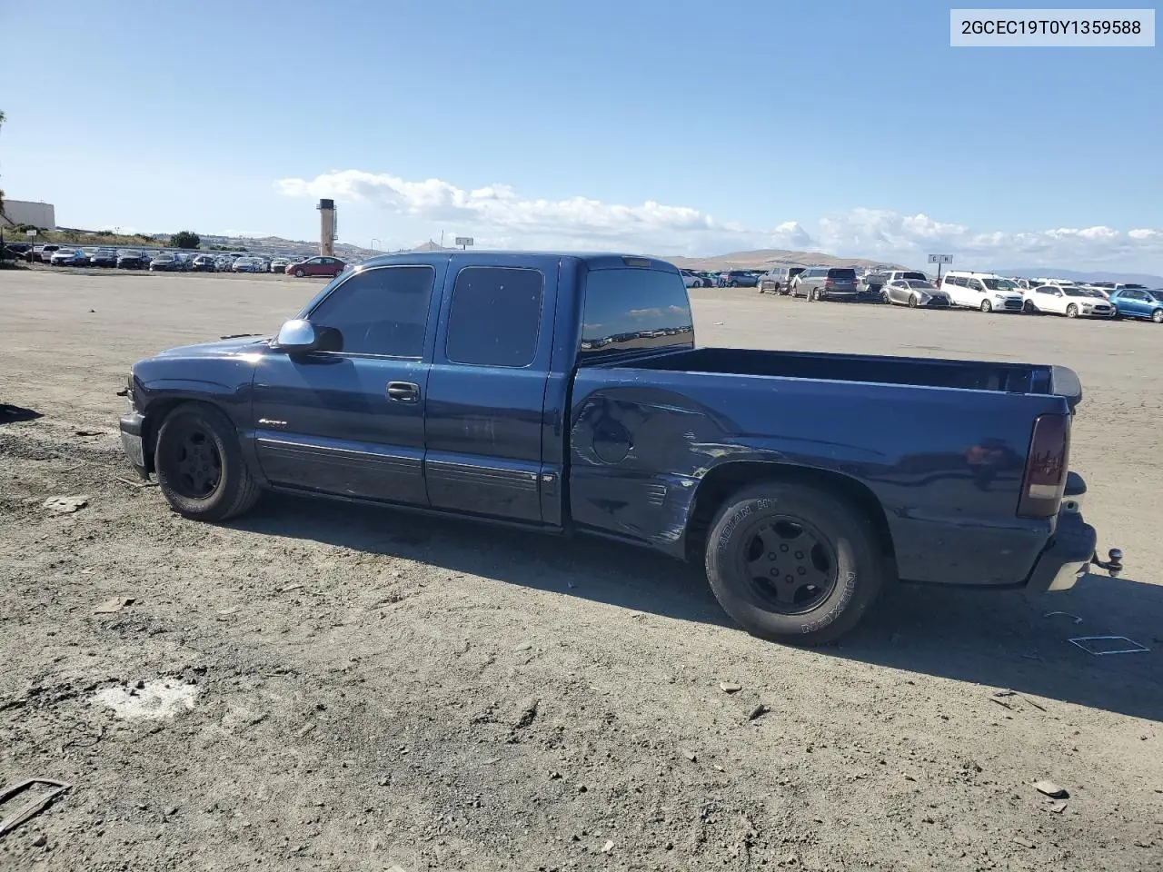 2000 Chevrolet Silverado C1500 VIN: 2GCEC19T0Y1359588 Lot: 56645235