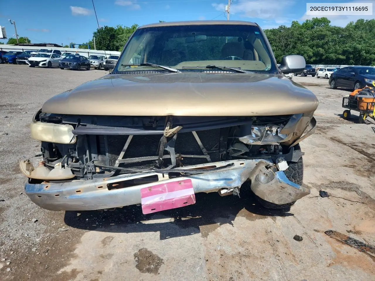 2000 Chevrolet Silverado C1500 VIN: 2GCEC19T3Y1116695 Lot: 59858965