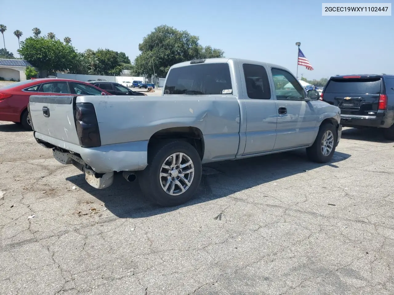 2000 Chevrolet Silverado C1500 VIN: 2GCEC19WXY1102447 Lot: 60490315