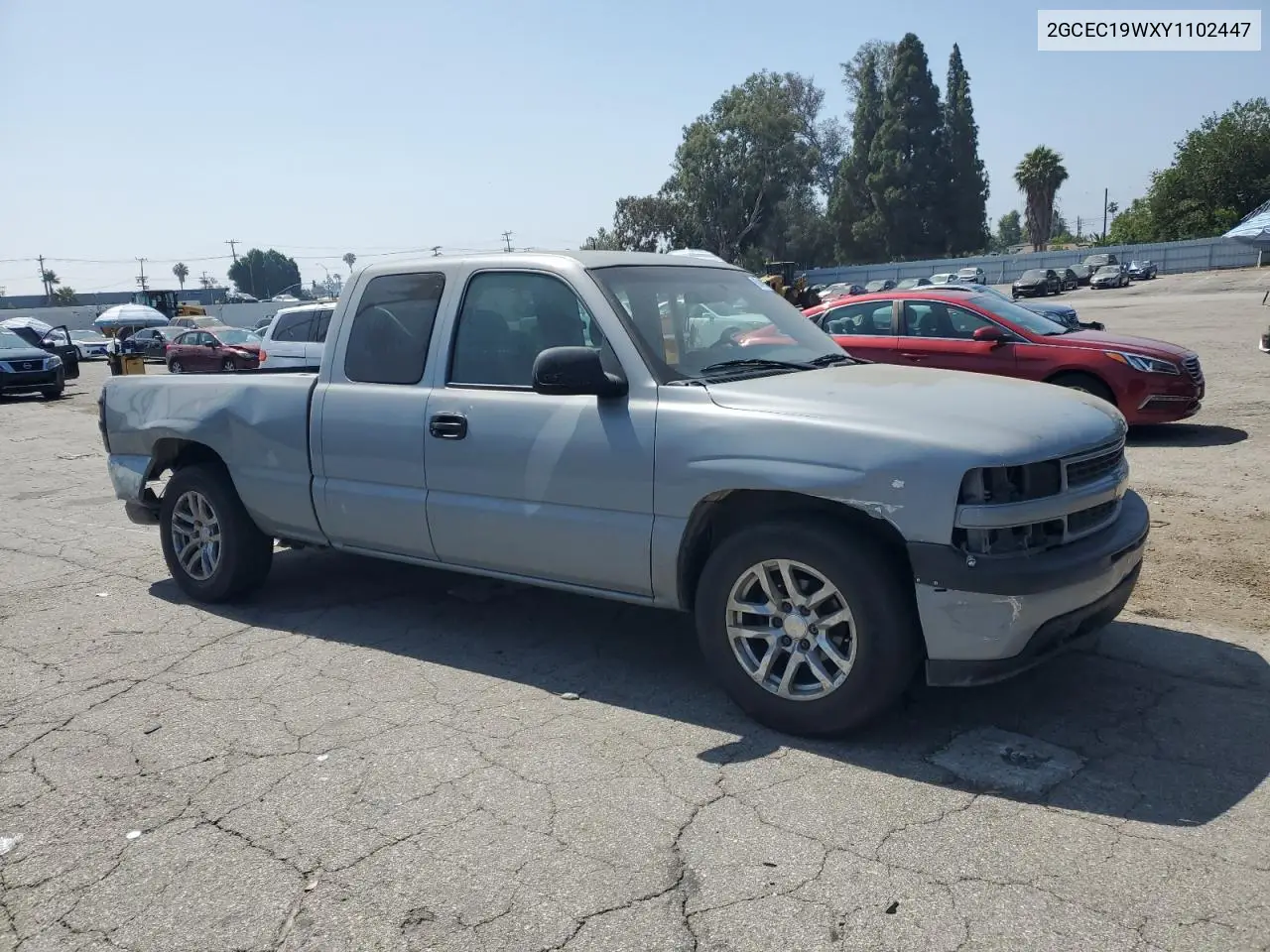 2000 Chevrolet Silverado C1500 VIN: 2GCEC19WXY1102447 Lot: 60490315
