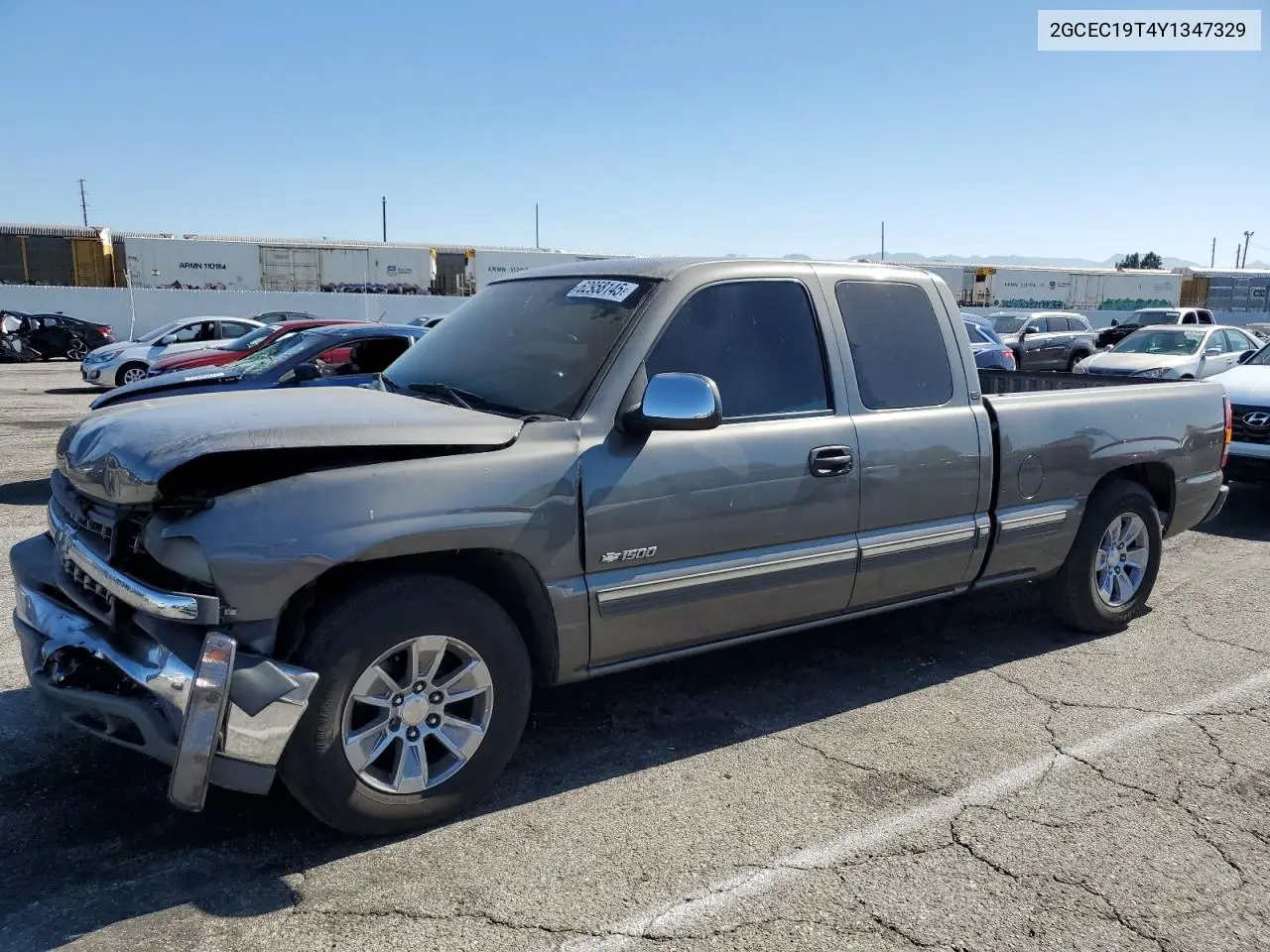 2000 Chevrolet Silverado C1500 VIN: 2GCEC19T4Y1347329 Lot: 62958145