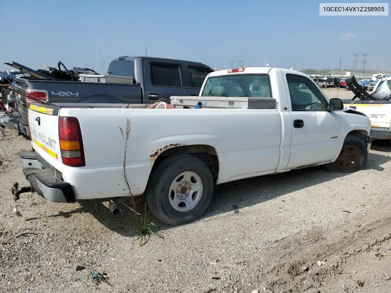 2001 Chevrolet Silverado C1500 VIN: 1GCEC14VX1Z258905 Lot: 57103825