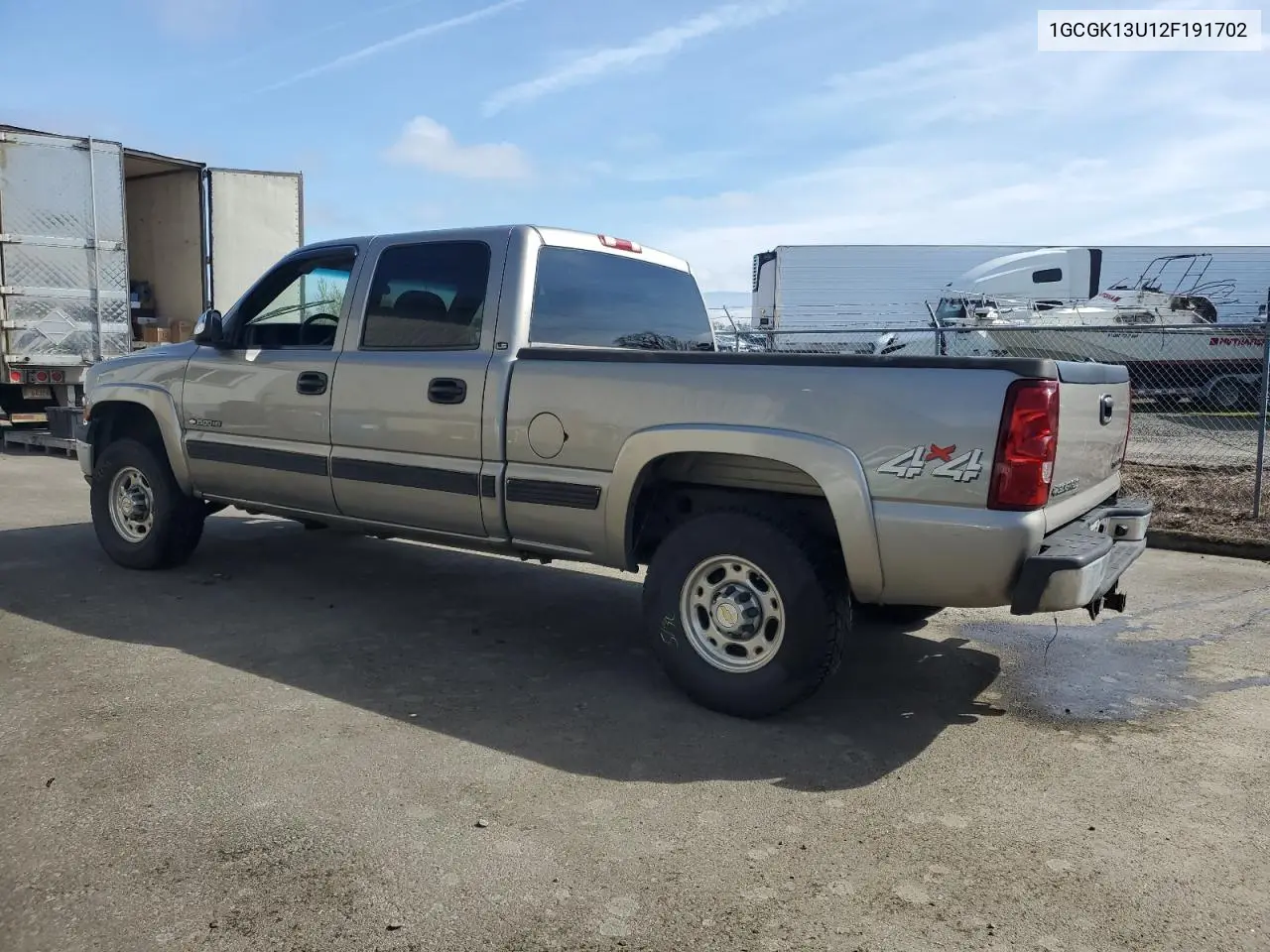 2002 Chevrolet Silverado K1500 Heavy Duty VIN: 1GCGK13U12F191702 Lot: 50338015