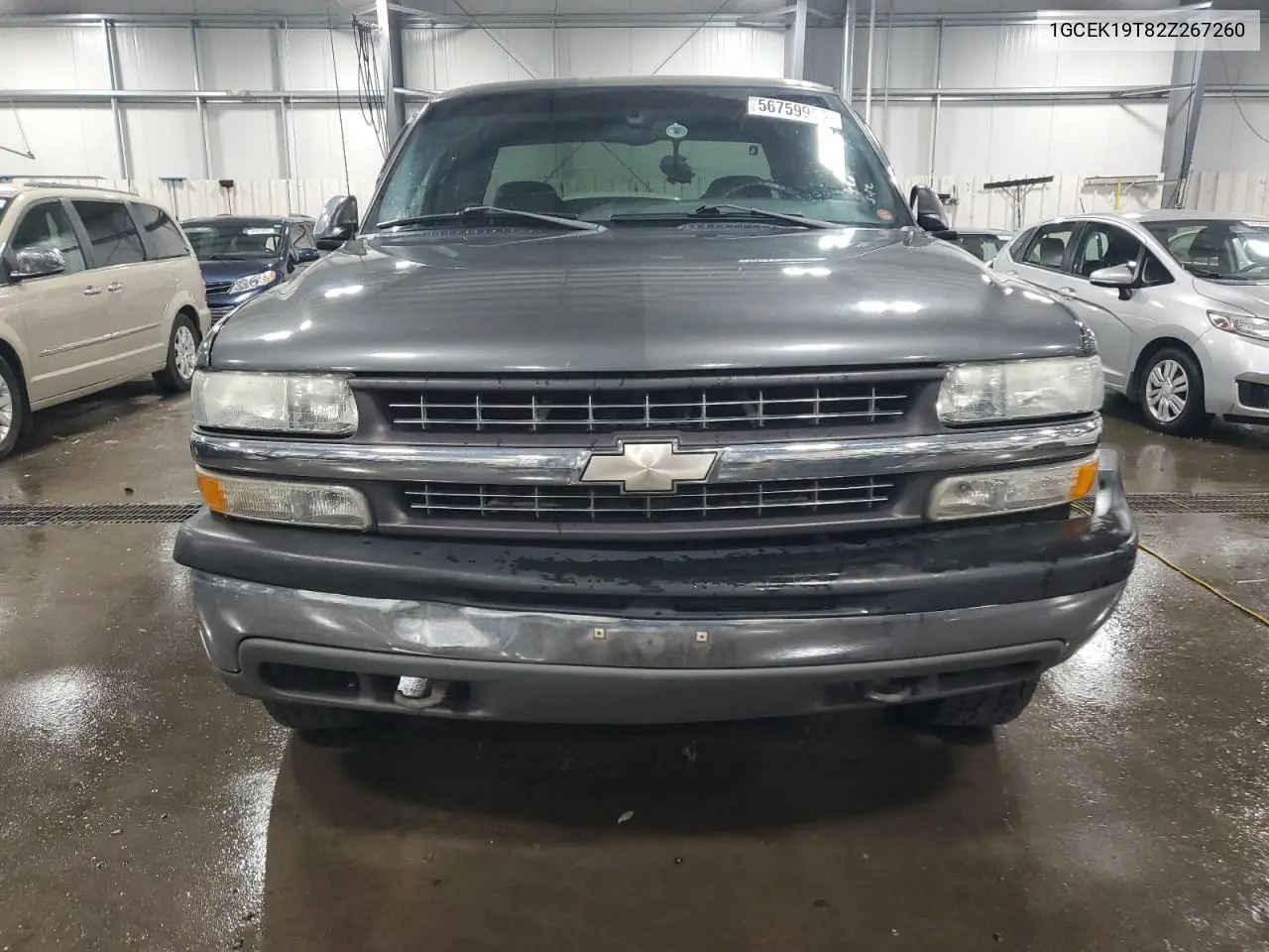 2002 Chevrolet Silverado K1500 VIN: 1GCEK19T82Z267260 Lot: 56759955