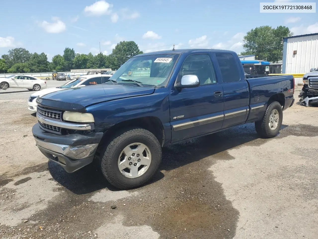 2002 Chevrolet Silverado K1500 VIN: 2GCEK19T721308468 Lot: 59494645