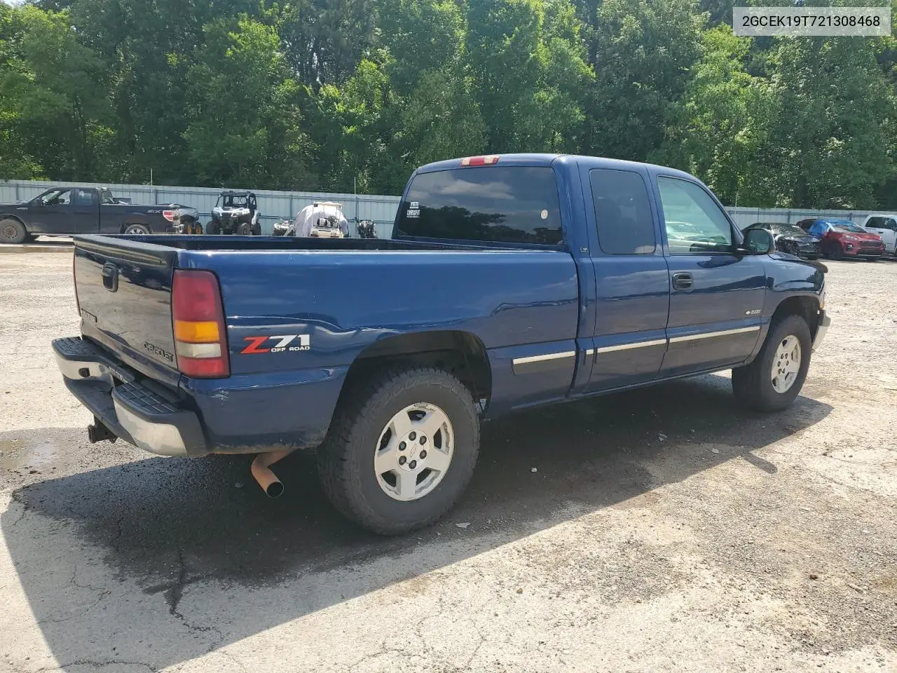 2002 Chevrolet Silverado K1500 VIN: 2GCEK19T721308468 Lot: 59494645