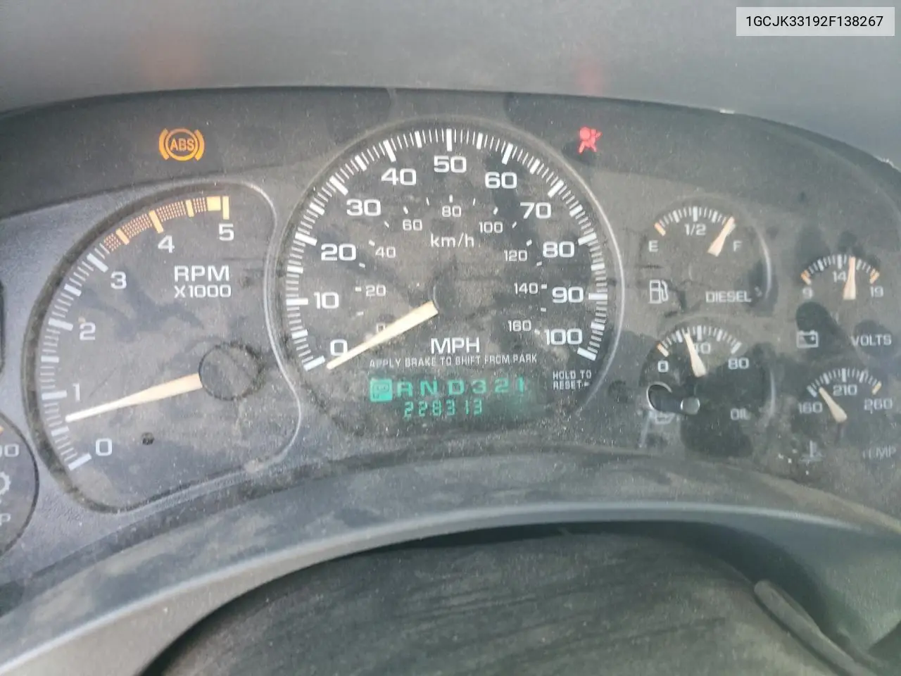2002 Chevrolet Silverado K3500 VIN: 1GCJK33192F138267 Lot: 61900985