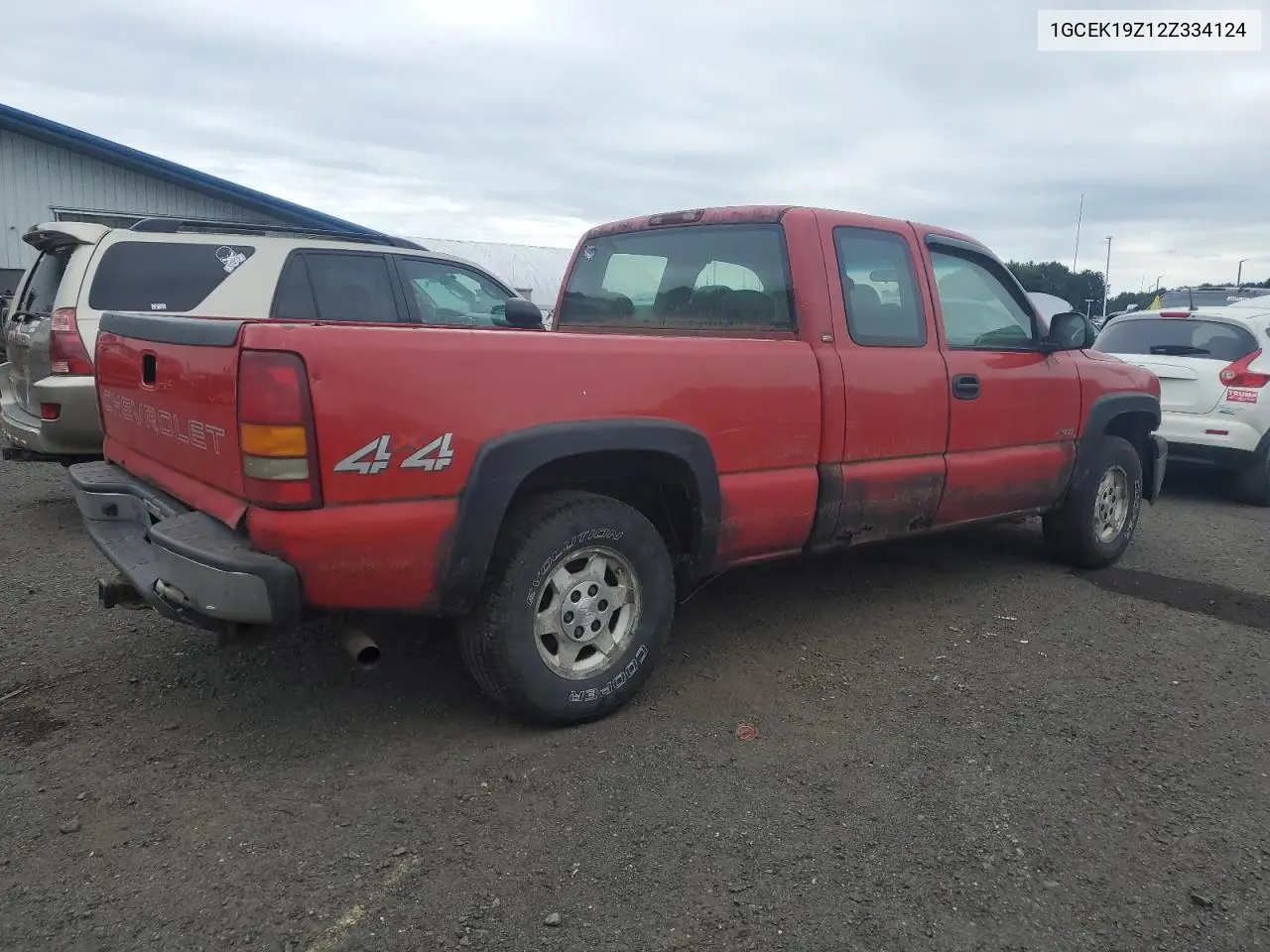 2002 Chevrolet Silverado K1500 VIN: 1GCEK19Z12Z334124 Lot: 62229345