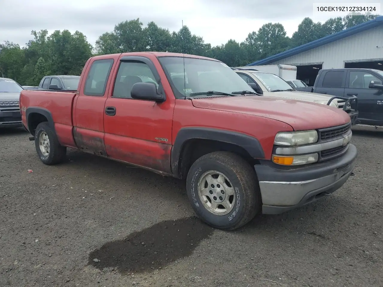 2002 Chevrolet Silverado K1500 VIN: 1GCEK19Z12Z334124 Lot: 62229345