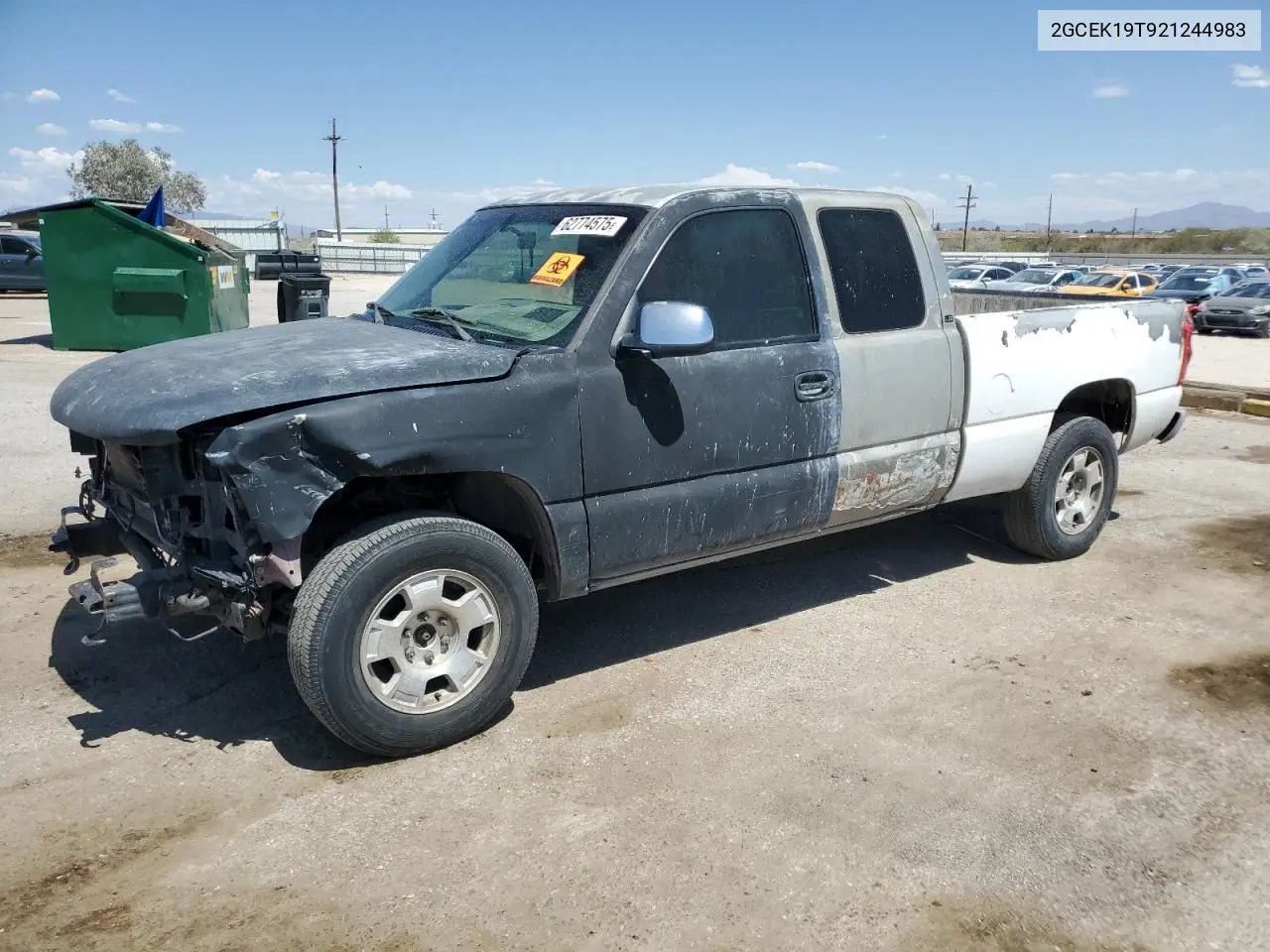 2002 Chevrolet Silverado K1500 VIN: 2GCEK19T921244983 Lot: 62774575