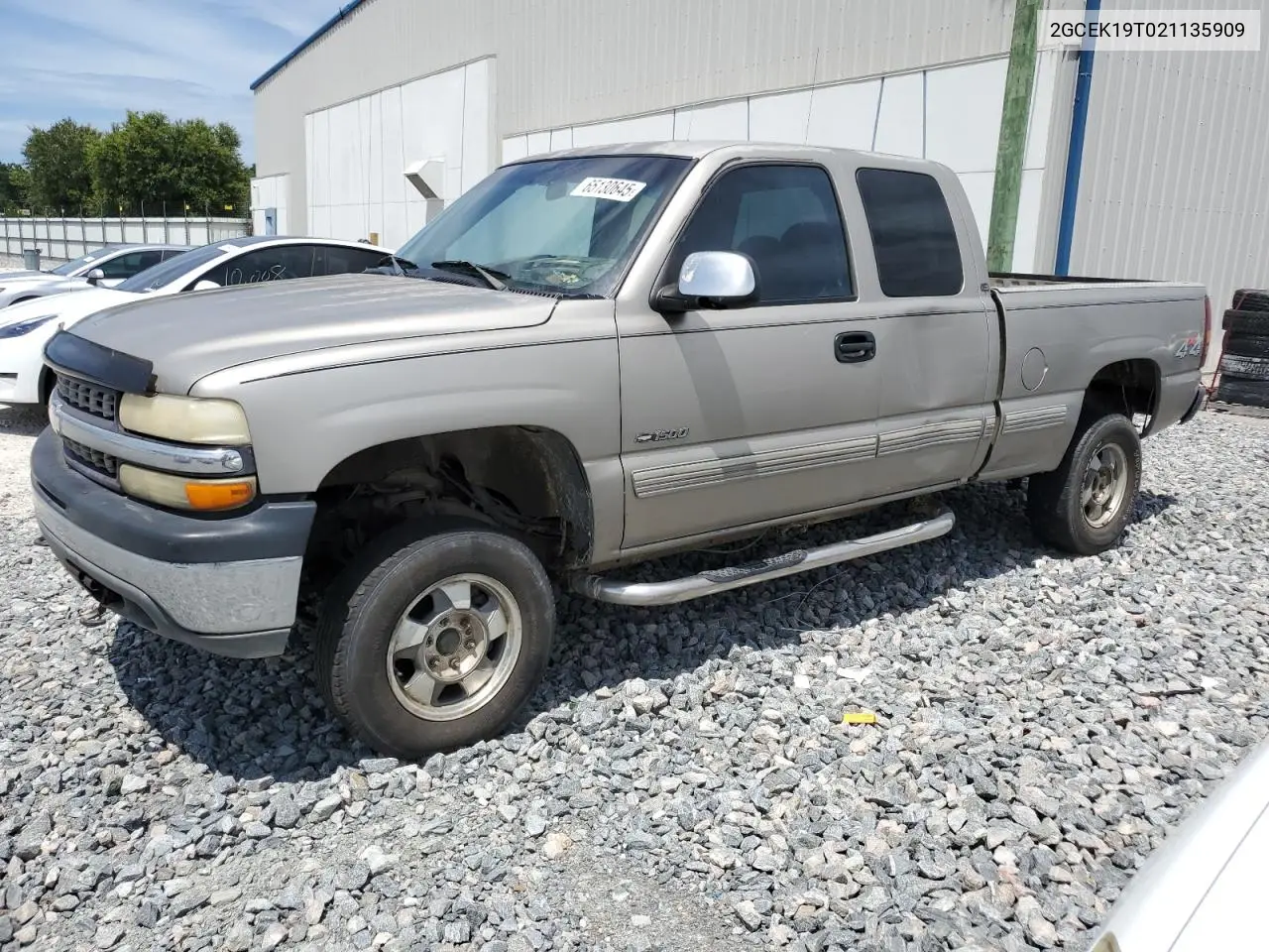 2002 Chevrolet Silverado K1500 VIN: 2GCEK19T021135909 Lot: 65130645