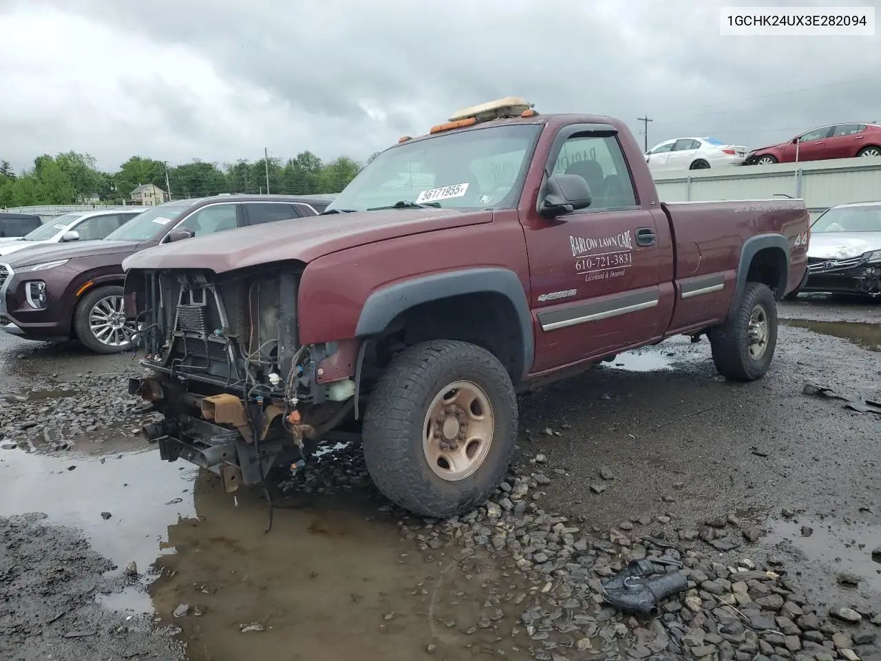 2003 Chevrolet Silverado K2500 Heavy Duty VIN: 1GCHK24UX3E282094 Lot: 56171955