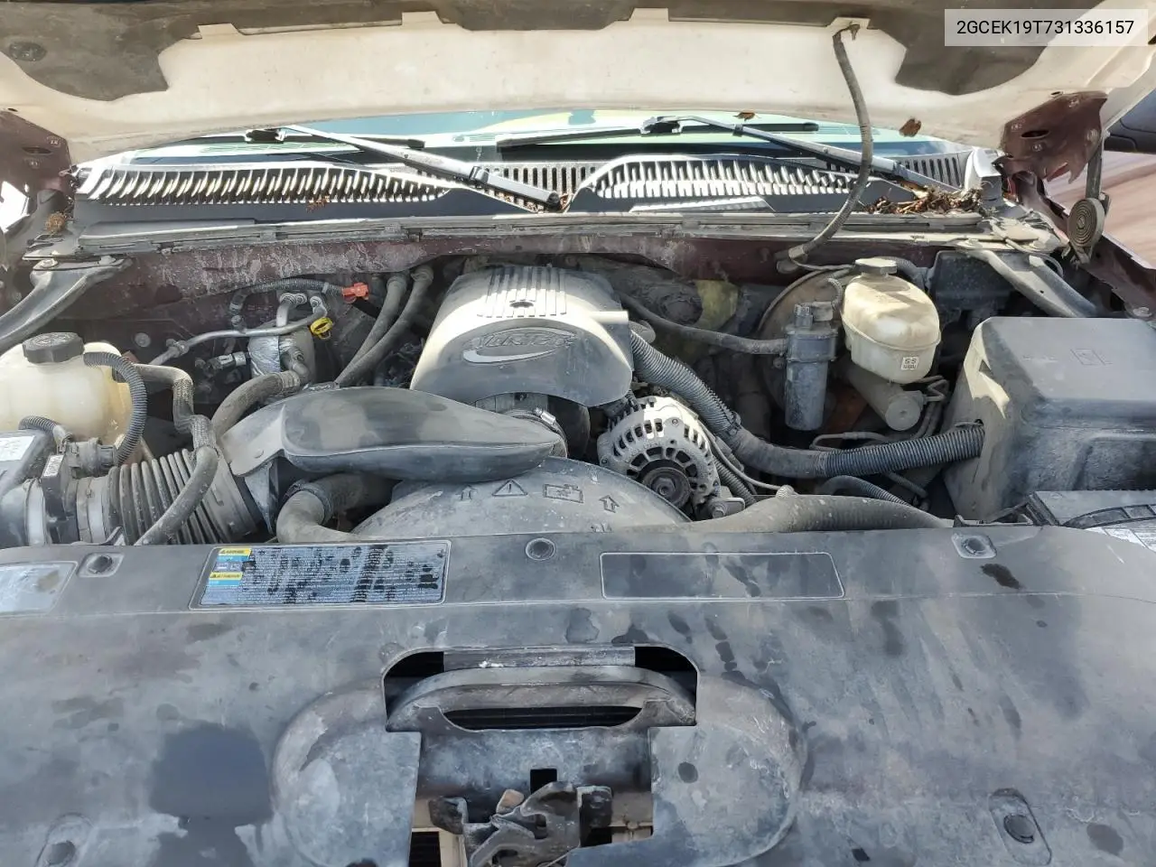 2003 Chevrolet Silverado K1500 VIN: 2GCEK19T731336157 Lot: 61593085