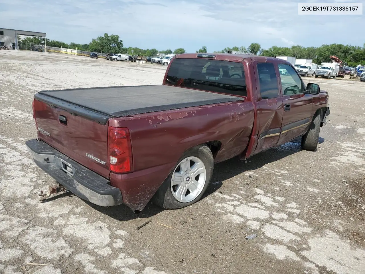 2003 Chevrolet Silverado K1500 VIN: 2GCEK19T731336157 Lot: 61593085