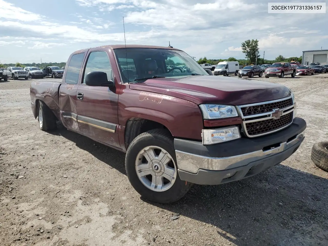 2003 Chevrolet Silverado K1500 VIN: 2GCEK19T731336157 Lot: 61593085