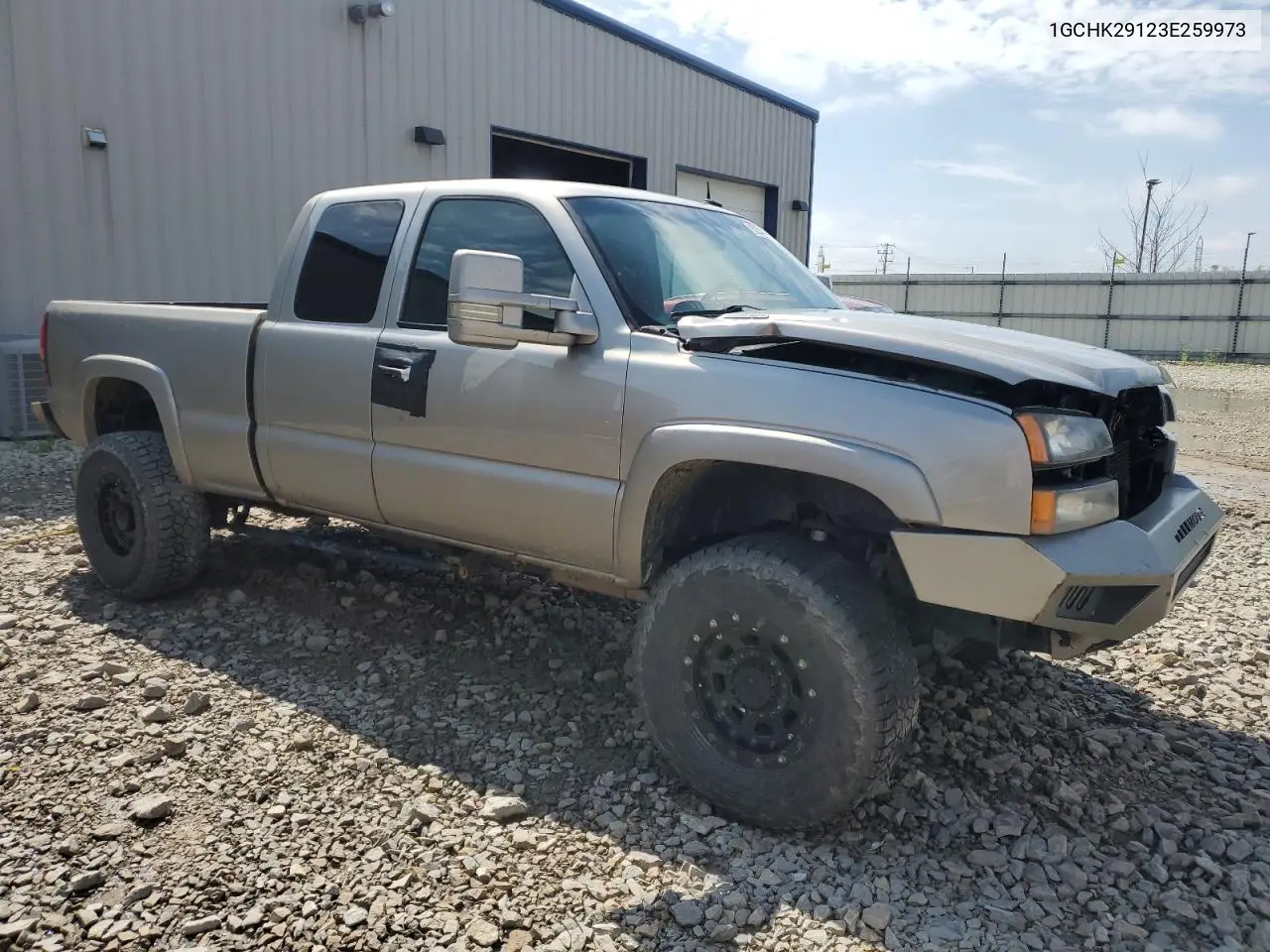 2003 Chevrolet Silverado K2500 Heavy Duty VIN: 1GCHK29123E259973 Lot: 62344805